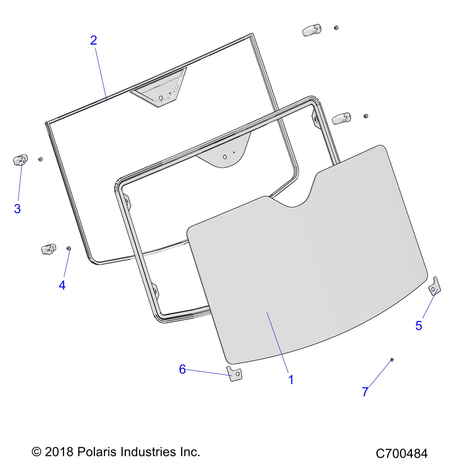 BODY, WINDSHIELD, FIXED - R19RRU99A/B (C700484)