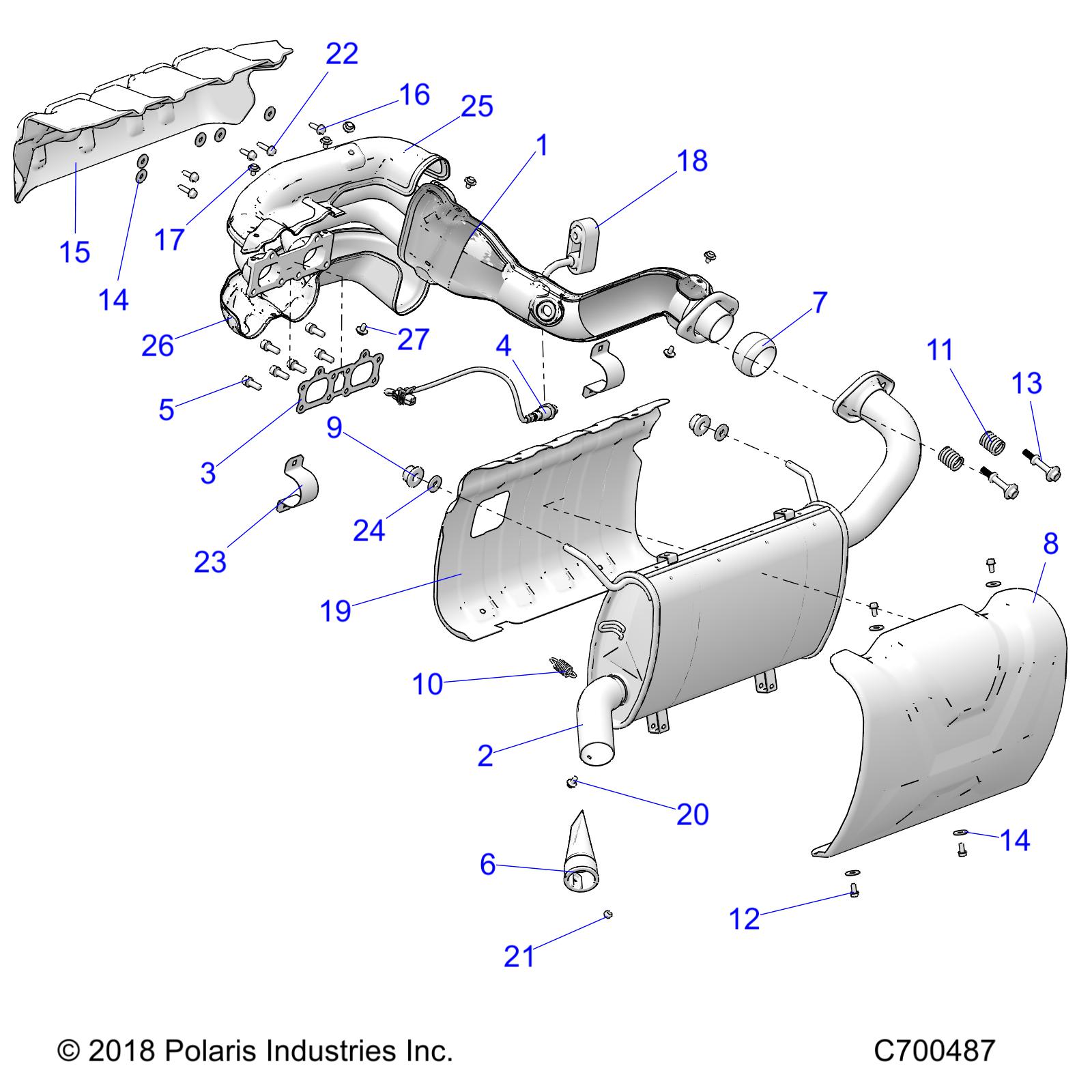 ENGINE, EXHAUST - R20RSU99A/B (C700487)