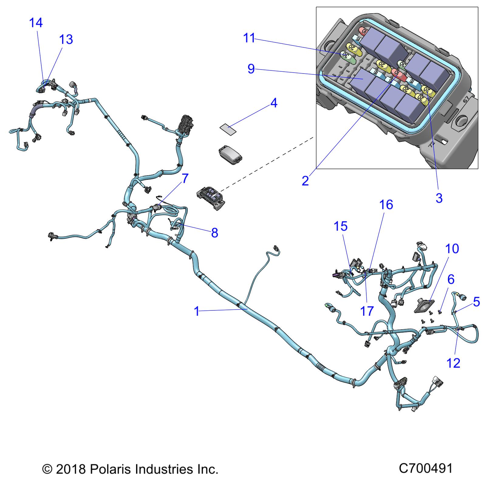 ELECTRICAL, WIRE HARNESS - R19RSE99A (C700491)