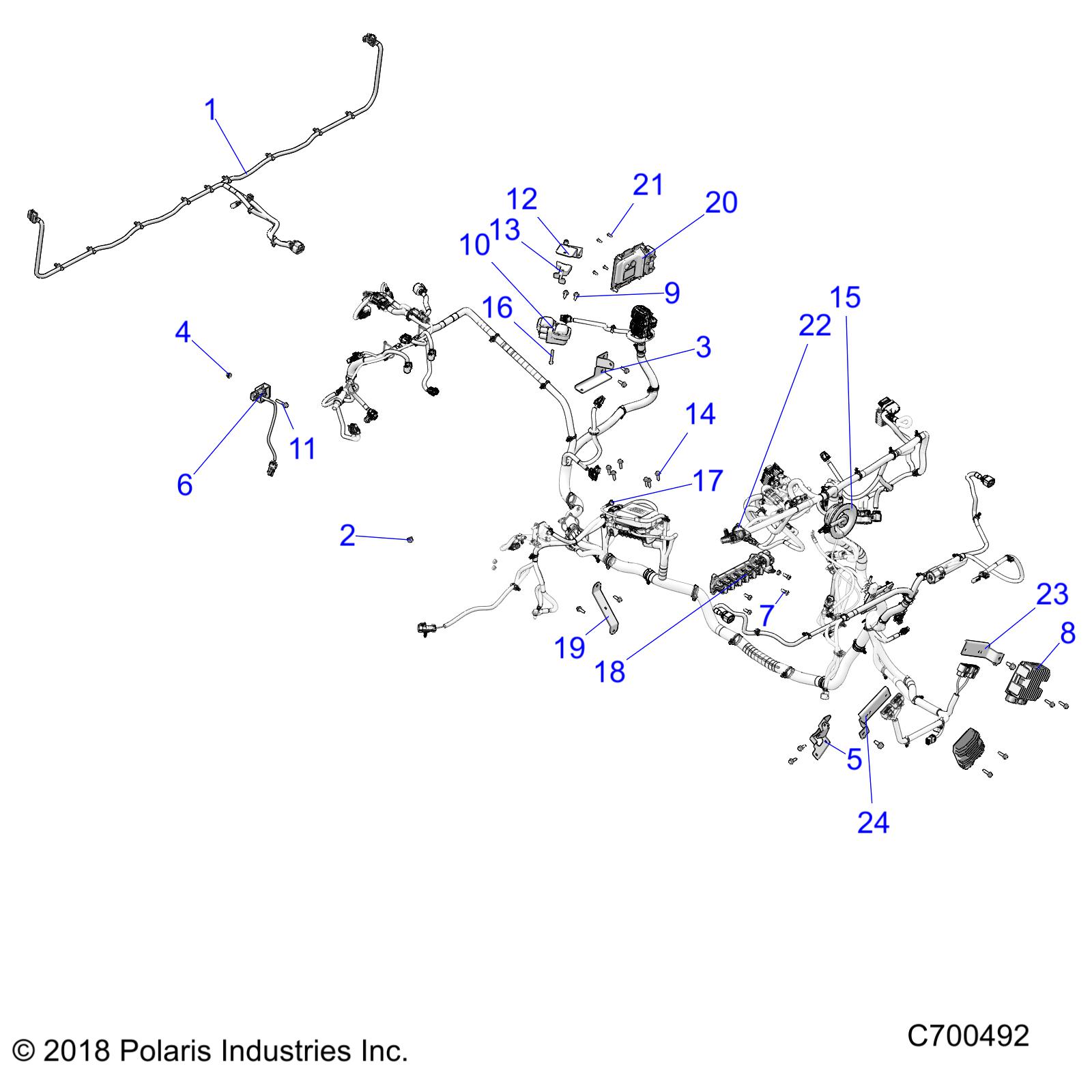 ELECTRICAL, WIRE HARNESS COMPONENTS - R19RSE99A (C700492)