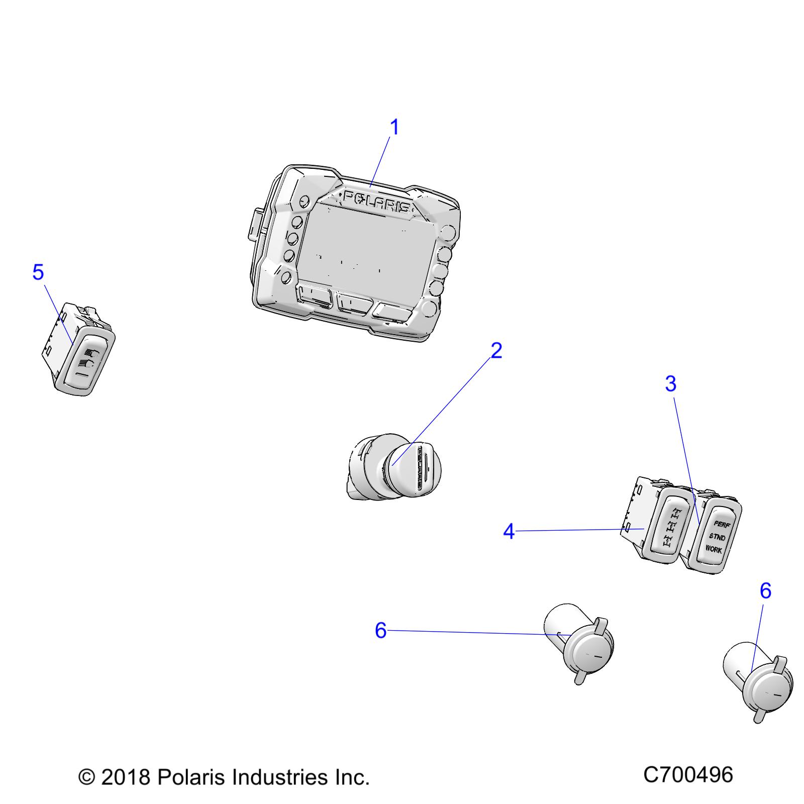 ELECTRICAL, DASH INSTUMENTS - R19RSE99N1 (C700496)