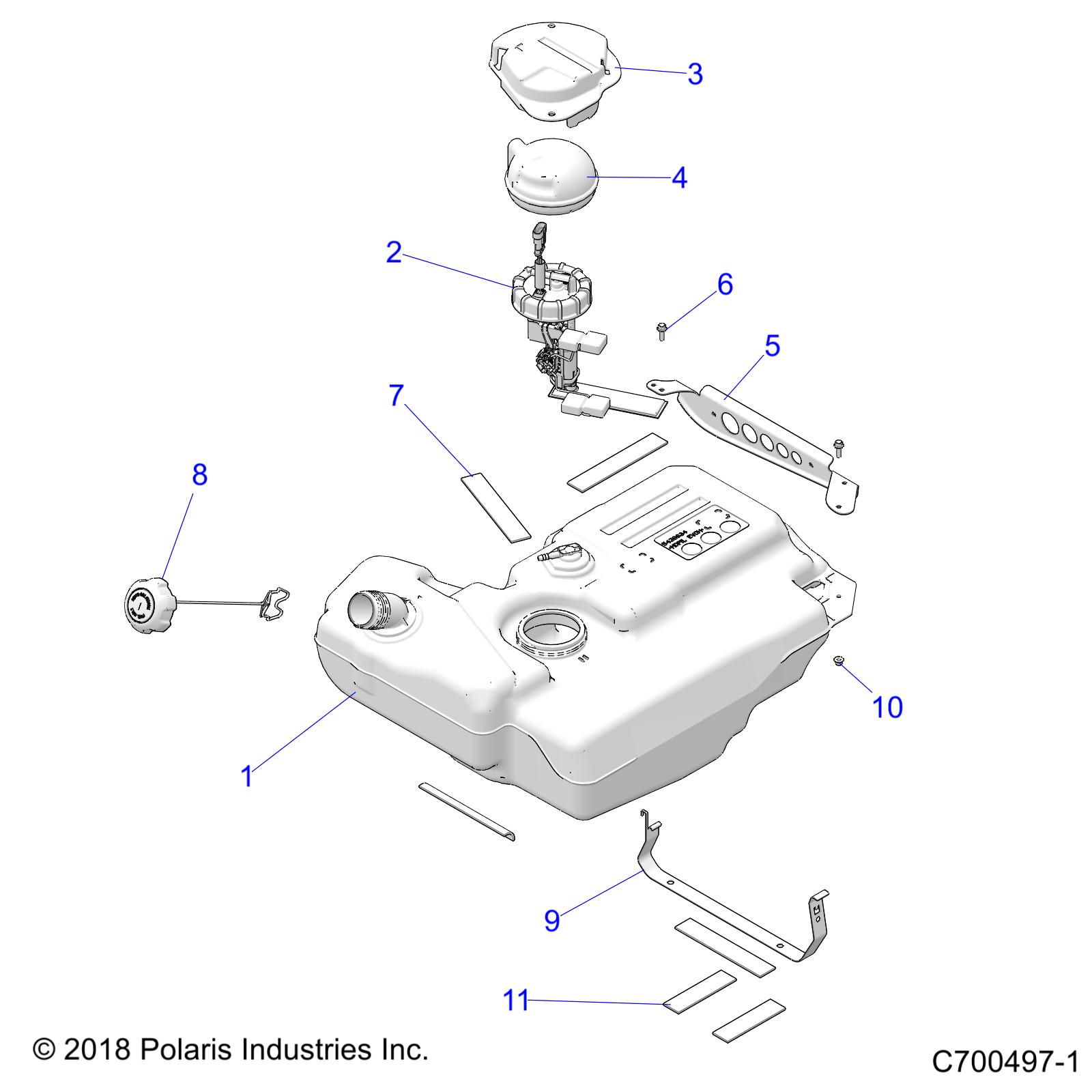 BODY, FUEL TANK EVAP - Z19VBE99BM (C700497-1)