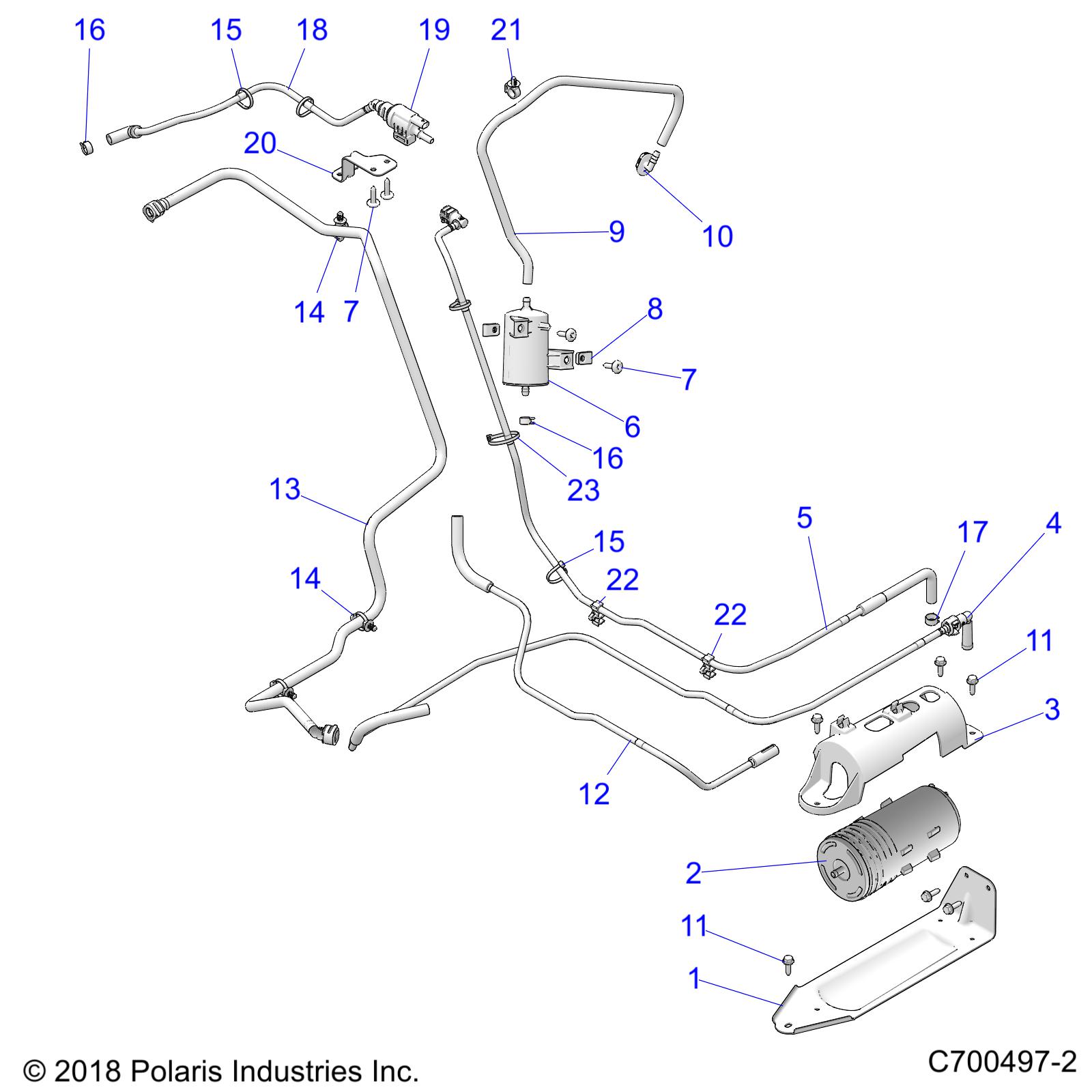 BODY, FUEL LINES EVAP - Z20A4E99BH (C700497-2)