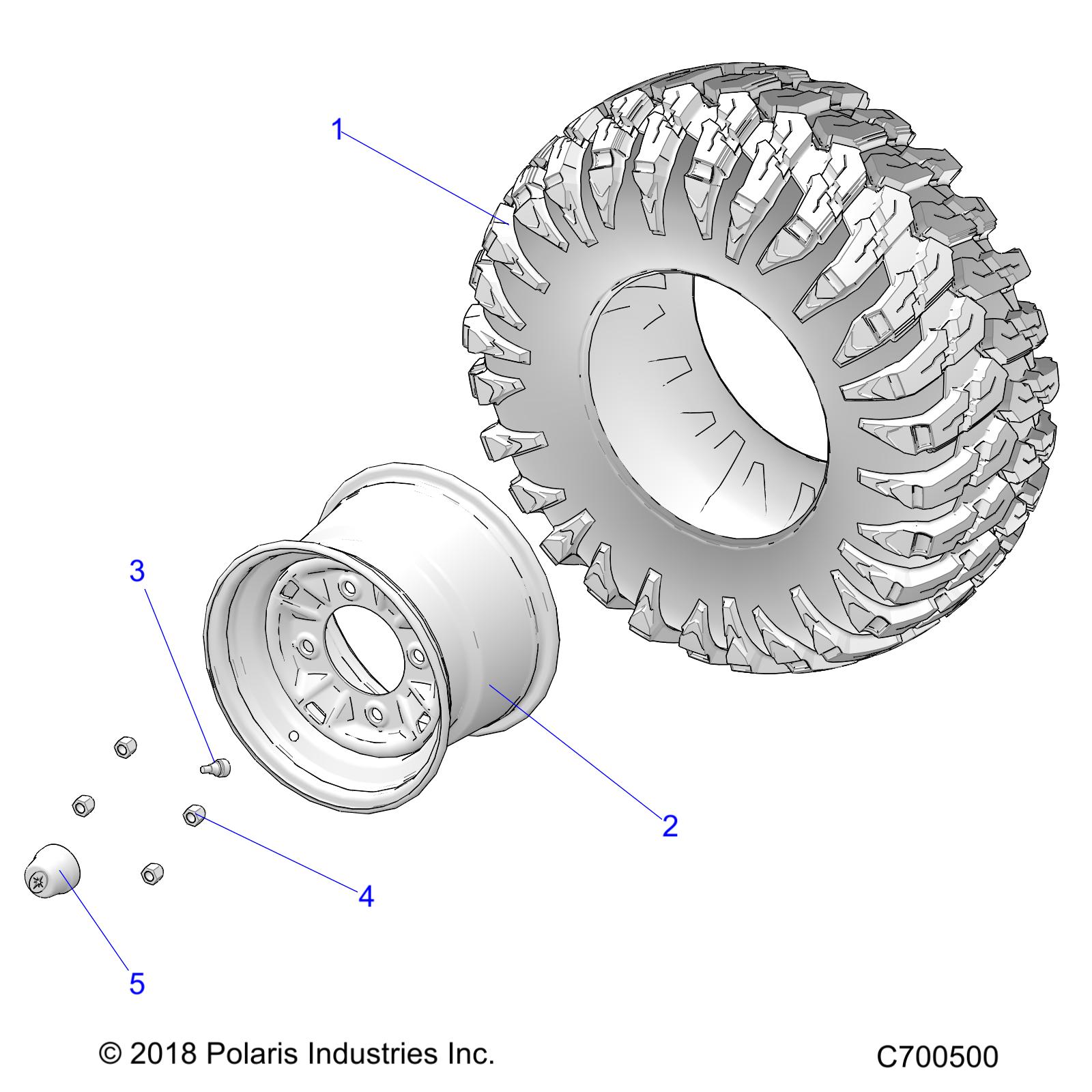 WHEELS, REAR - R22RRSD4CM (C700500)