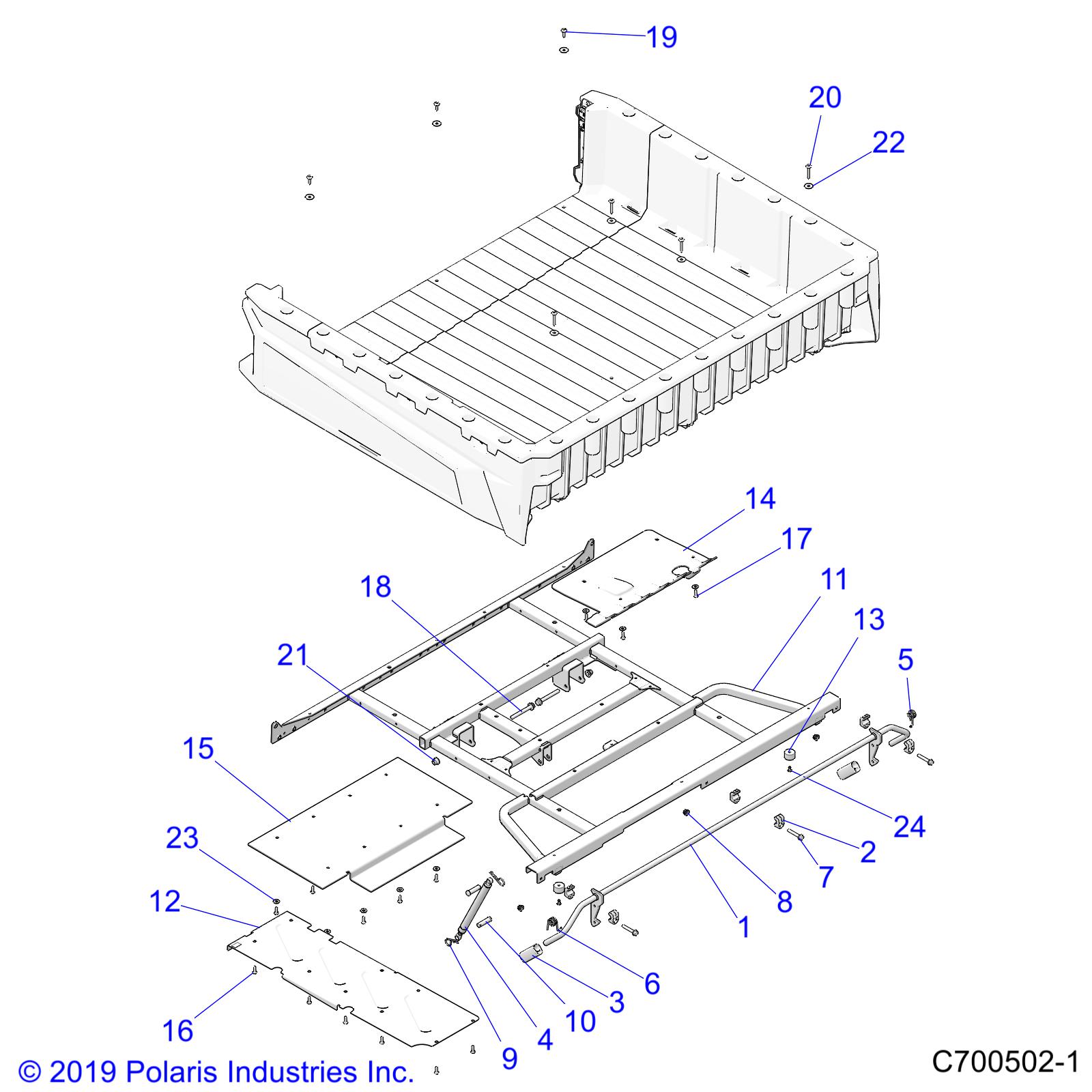 BODY, BOX MOUNTING - D24P4ED4B4/FD4B4/VD4B4/YD4B4 (C700502-1)