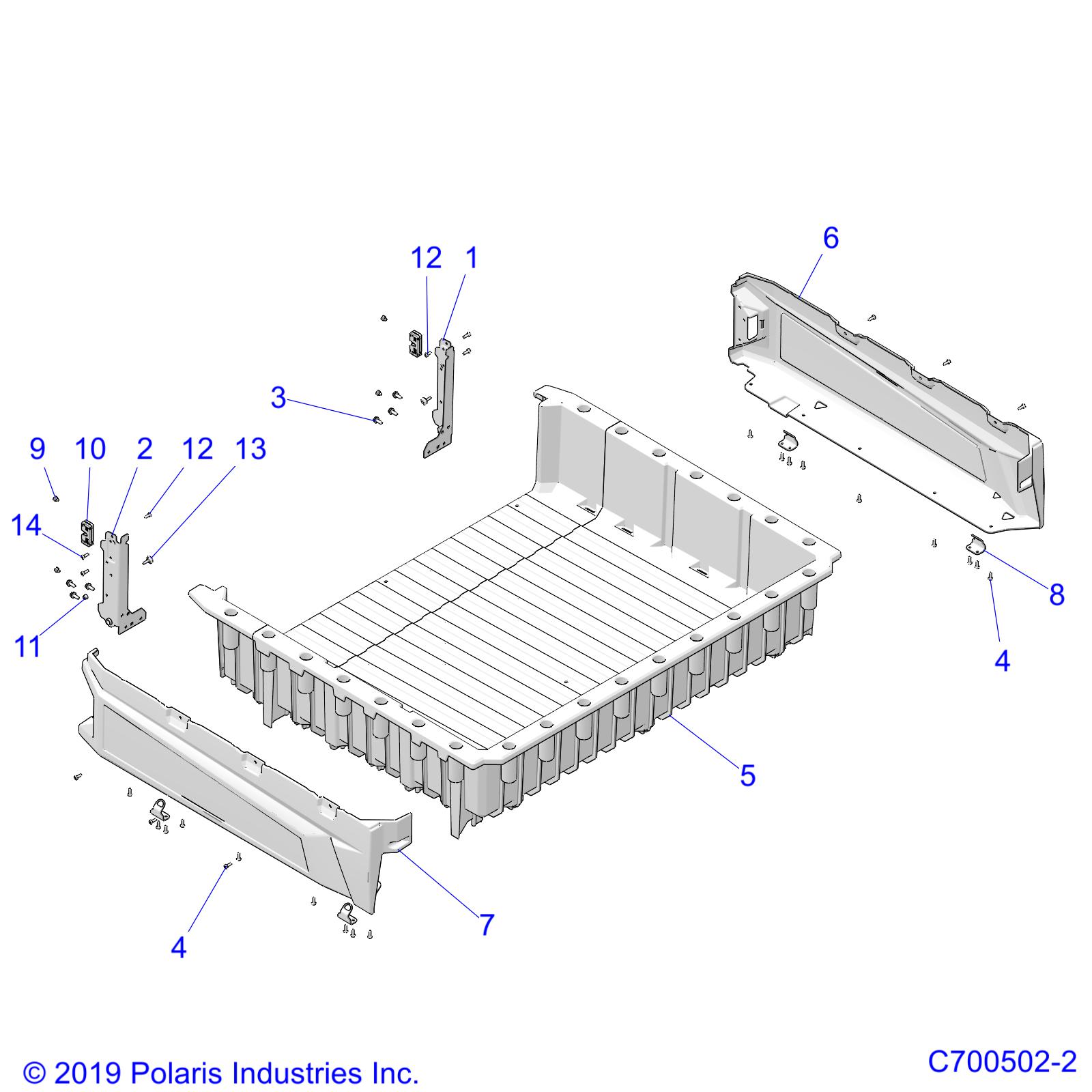 BODY, CARGO BOX - D23P2ED4D4 (C700502-2)