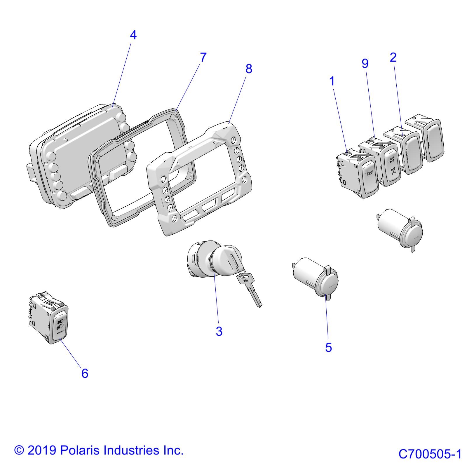 ELECTRICAL, DASH INSTRUMENTS and CONTROLS - D20BBPD4B4/APD4B4 (C700505-1)