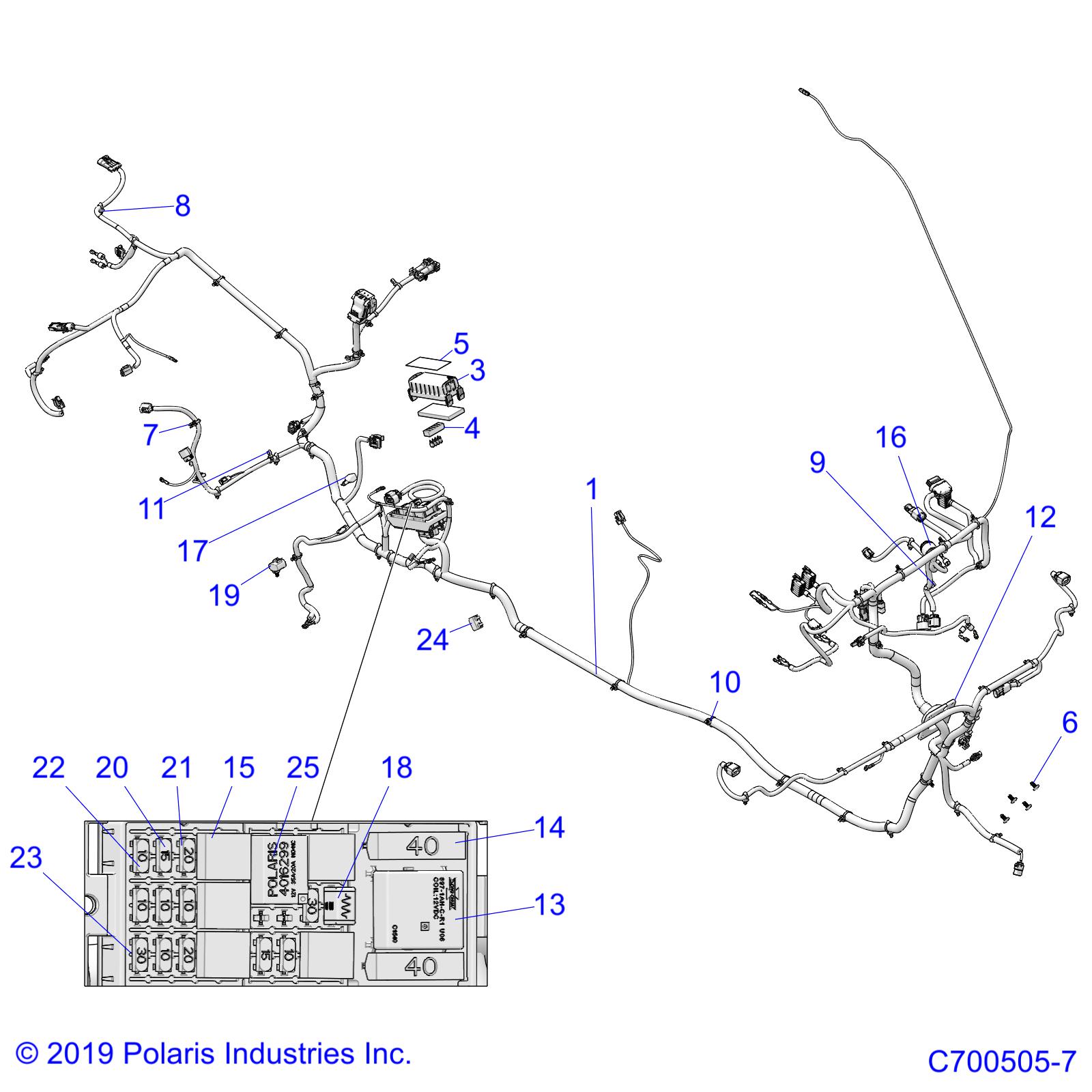 ELECTRICAL, WIRE HARNESSES - D19BEPD4B4 (C700505-7)