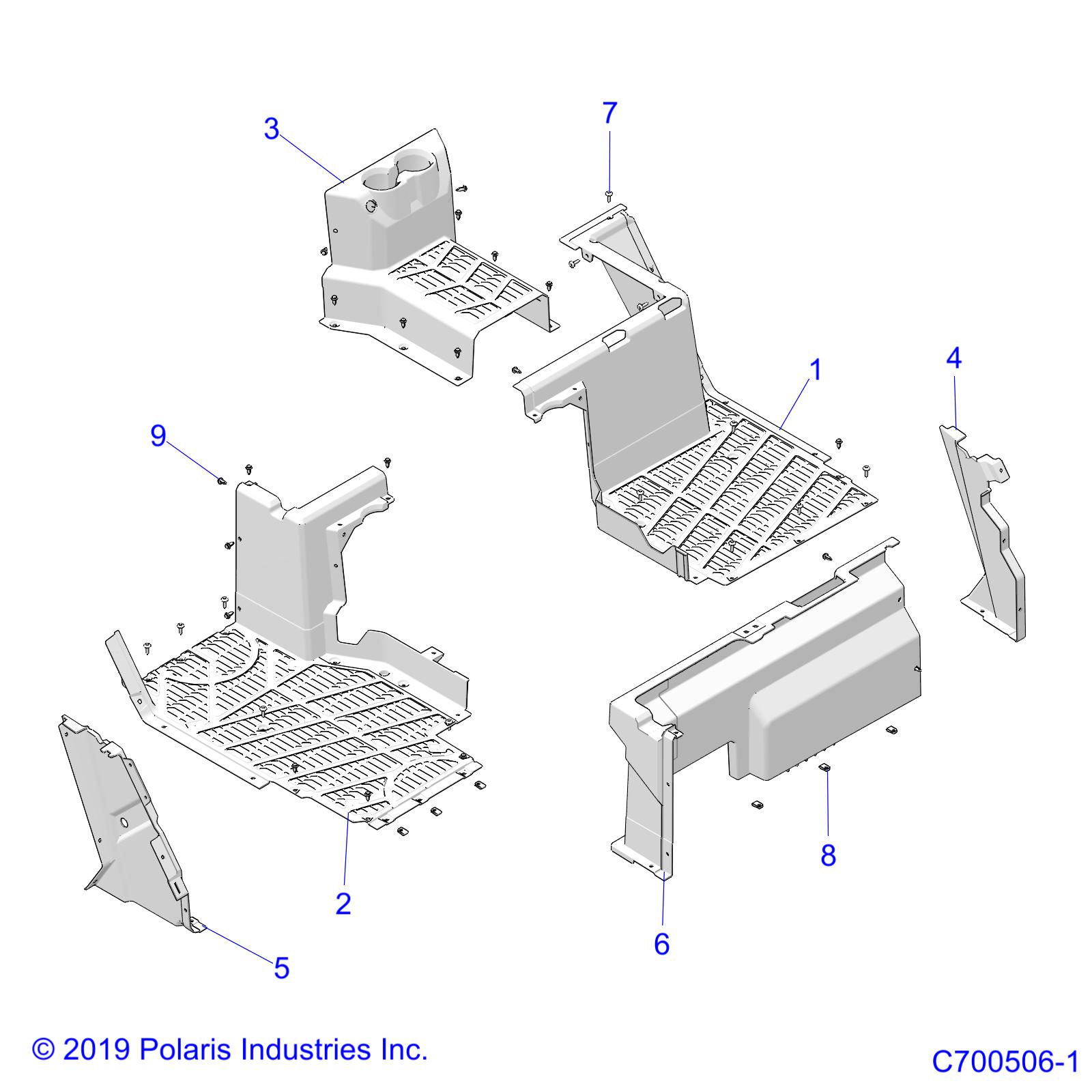 BODY, FLOOR, REAR - D20BEP99A4/B4/GP99A4 (C700506-1)