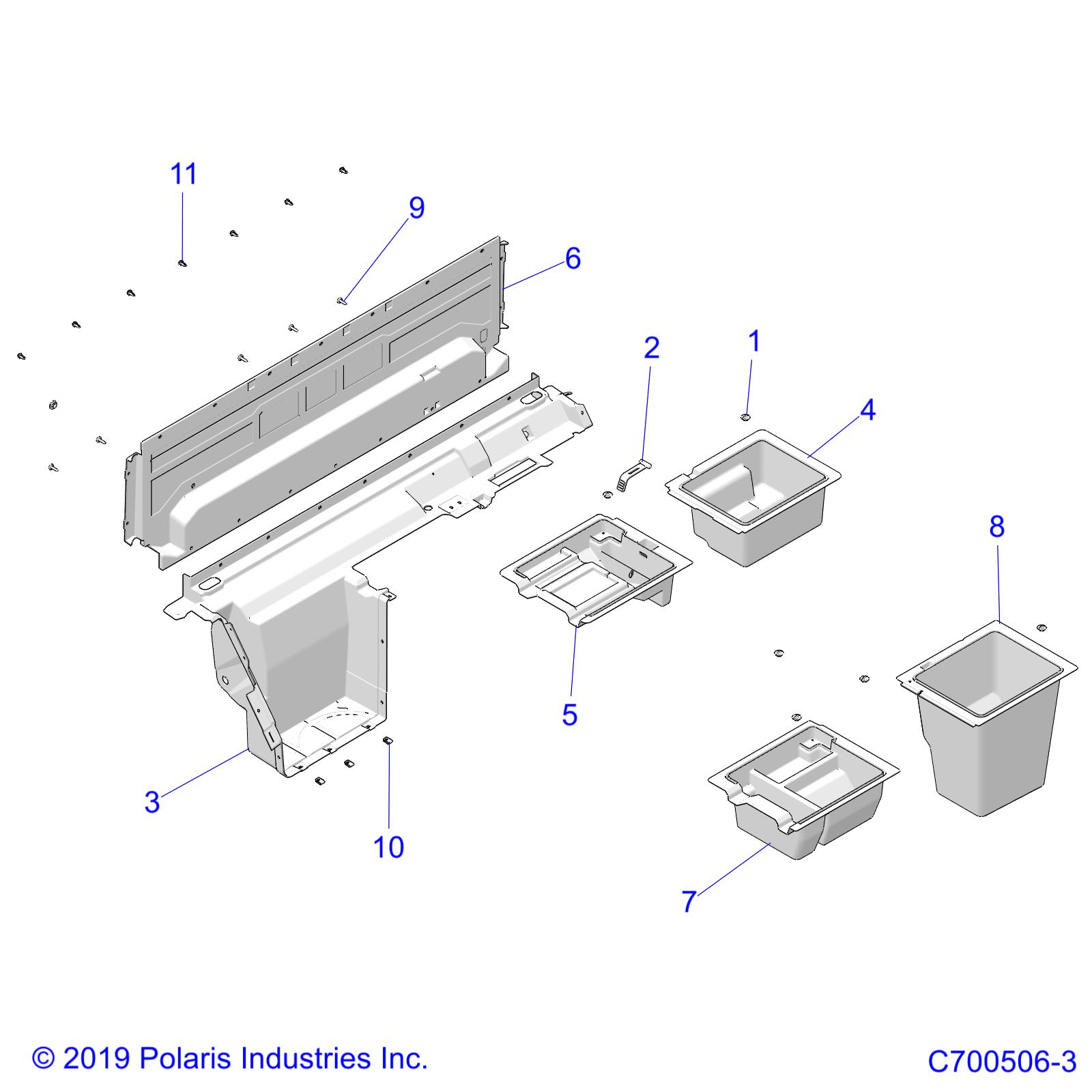 BODY, STORAGE AND CLOSE OFF - D19BEPD4B4 (C700506-3)