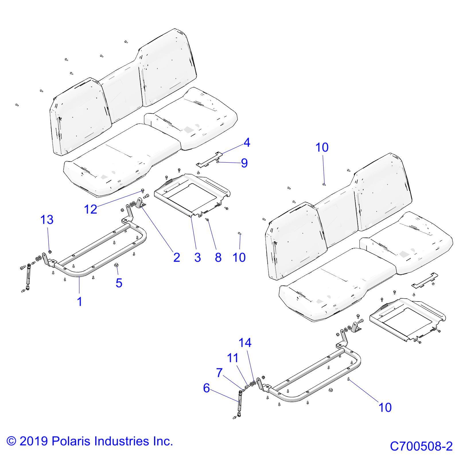 BODY, SEAT MOUNTING - D22P2A99A4/A99B4/E99A4/F99A4/G99A4 (C700508-2)