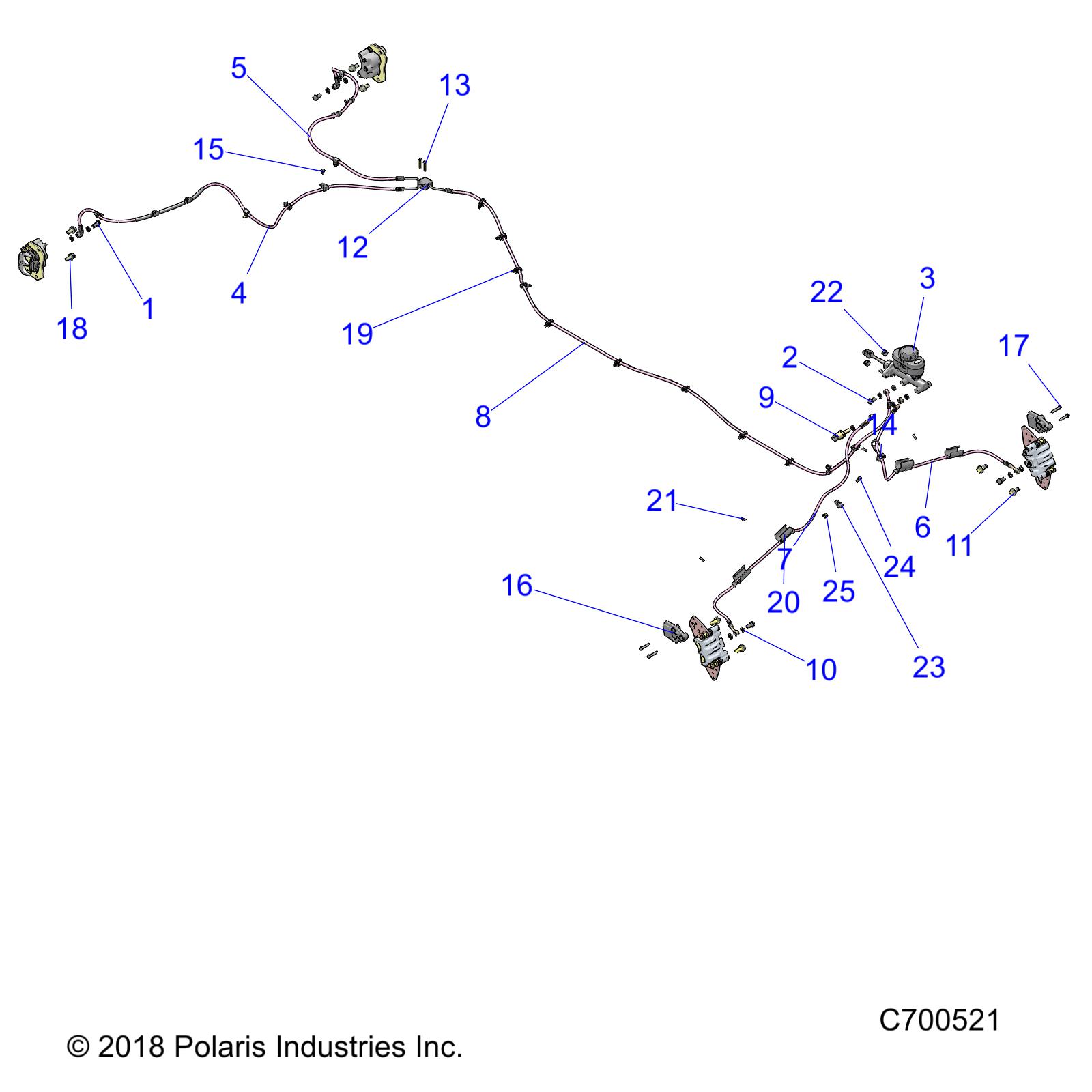 BRAKES, BRAKE LINES AND MASTER CYLINDER - R19RSB99A9/B9 (C700521)