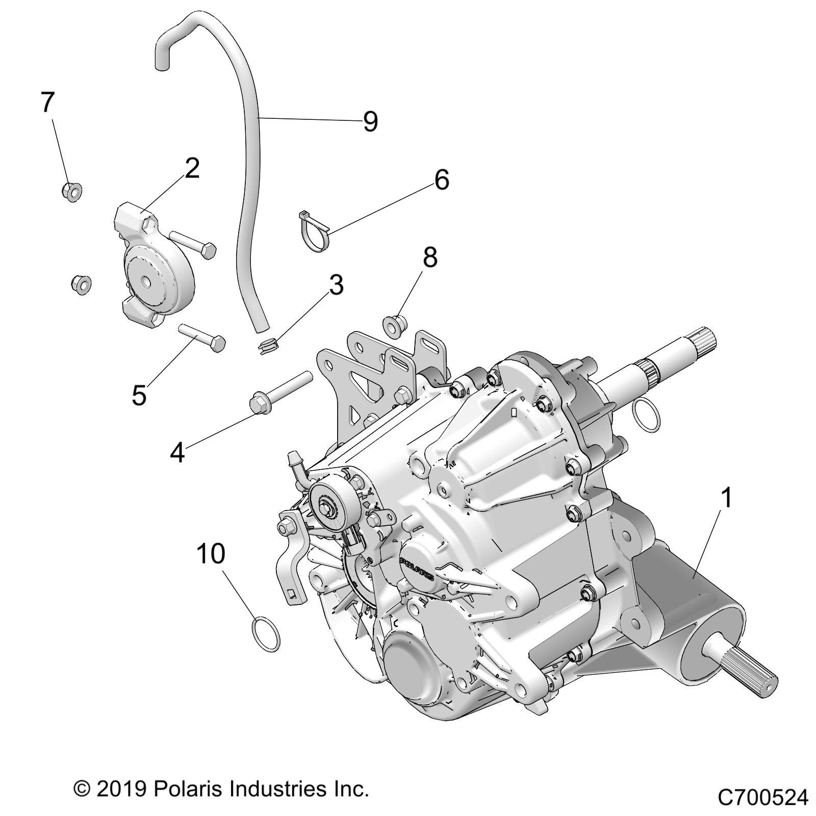 DRIVE TRAIN, MAIN GEARCASE MOUNTING - R22RCA57A1/A7 (C700524)