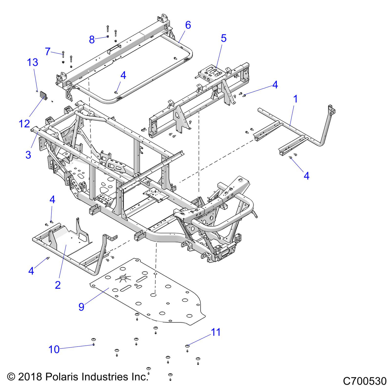 CHASSIS, FRAME - R23CCA57A1/A7 (700530)