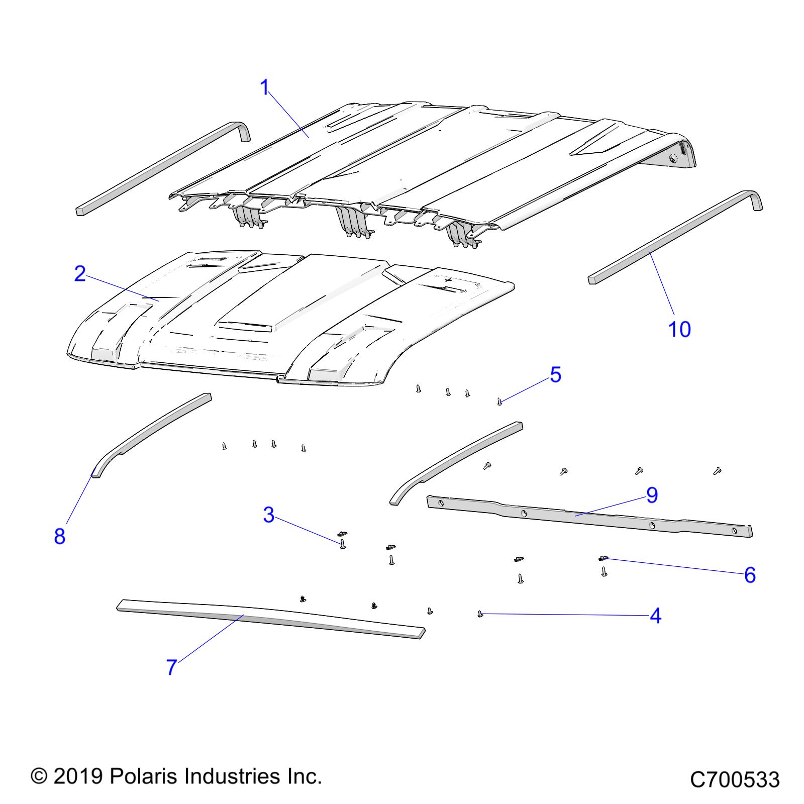 BODY, ROOF (SPORT) - R19RSE99A (C700533)