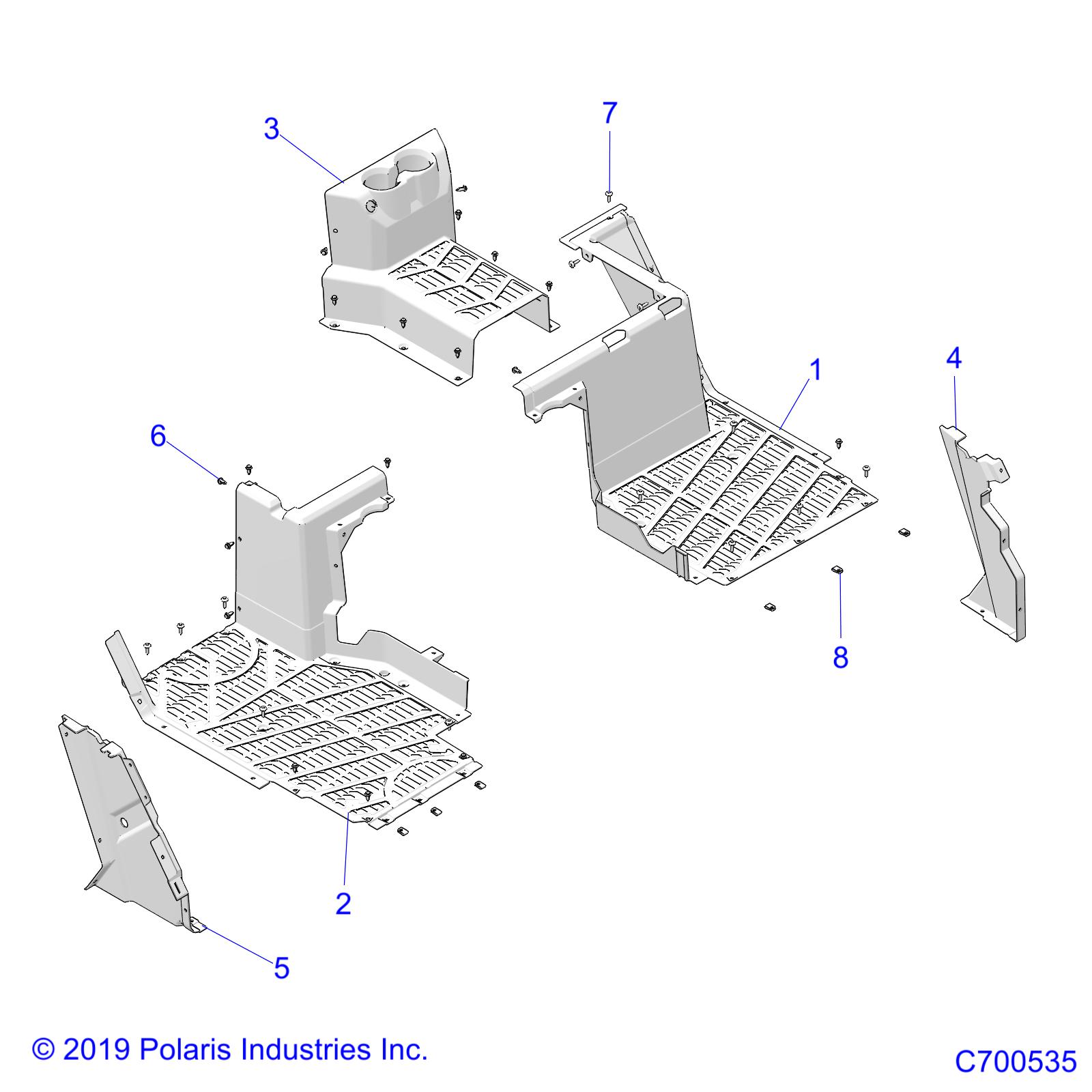 BODY, REAR FLOOR - R19RSE99A (C700535)