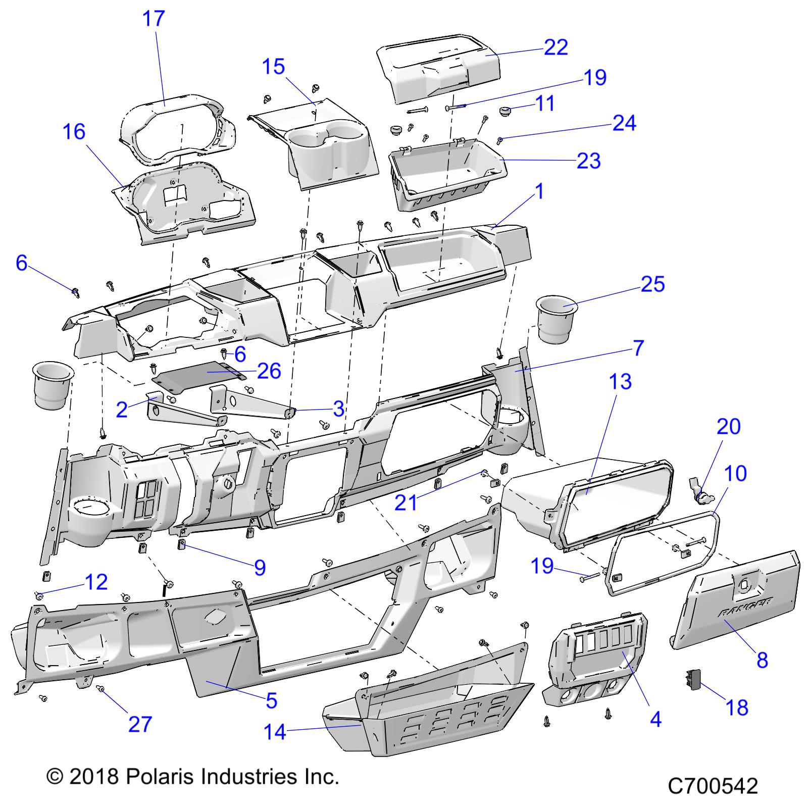 BODY, DASH STD - R19RSE99A (C700542)