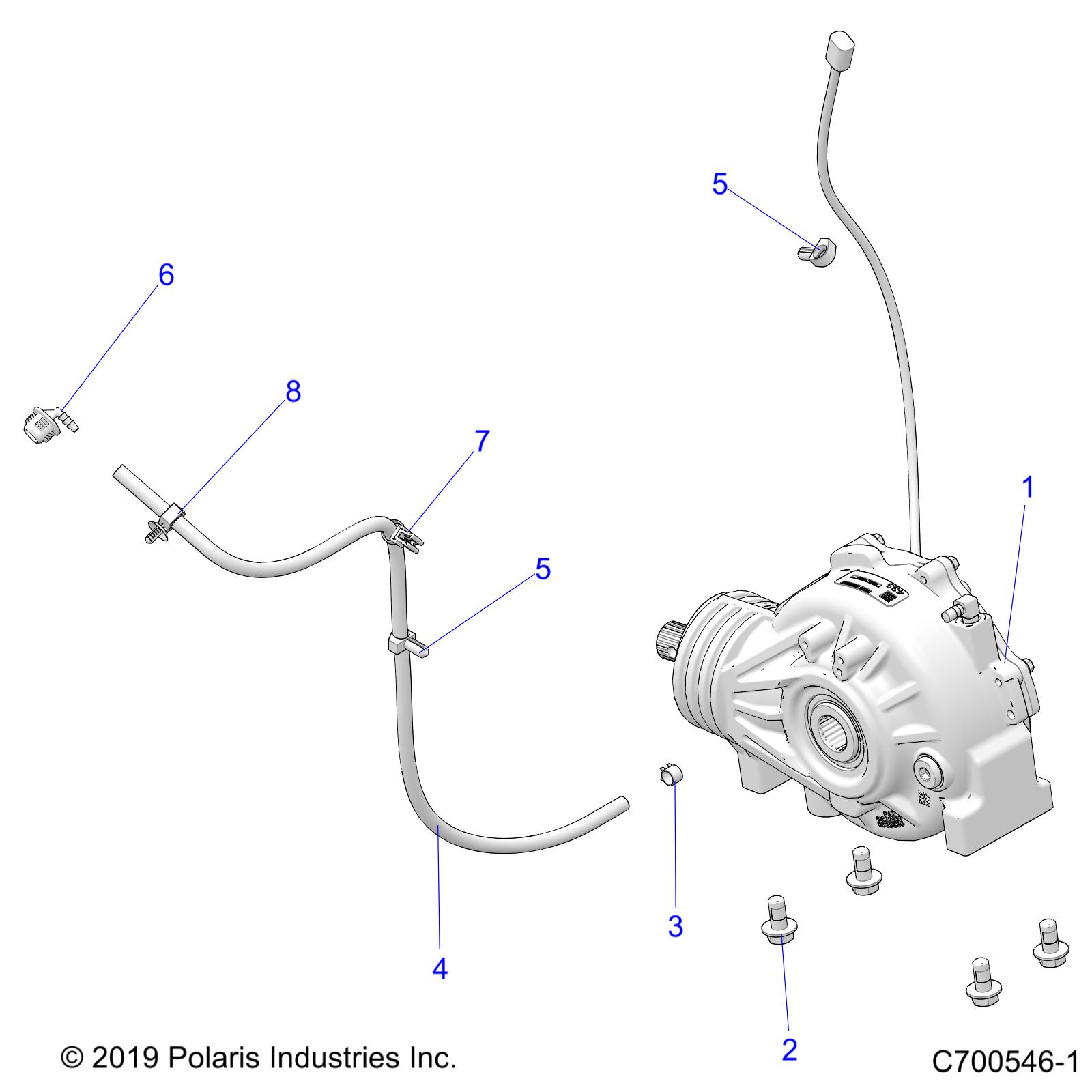 DRIVE TRAIN, FRONT GEARCASE MOUNTING - Z23N4V99AL/BL/AR/BR (C700546-1)