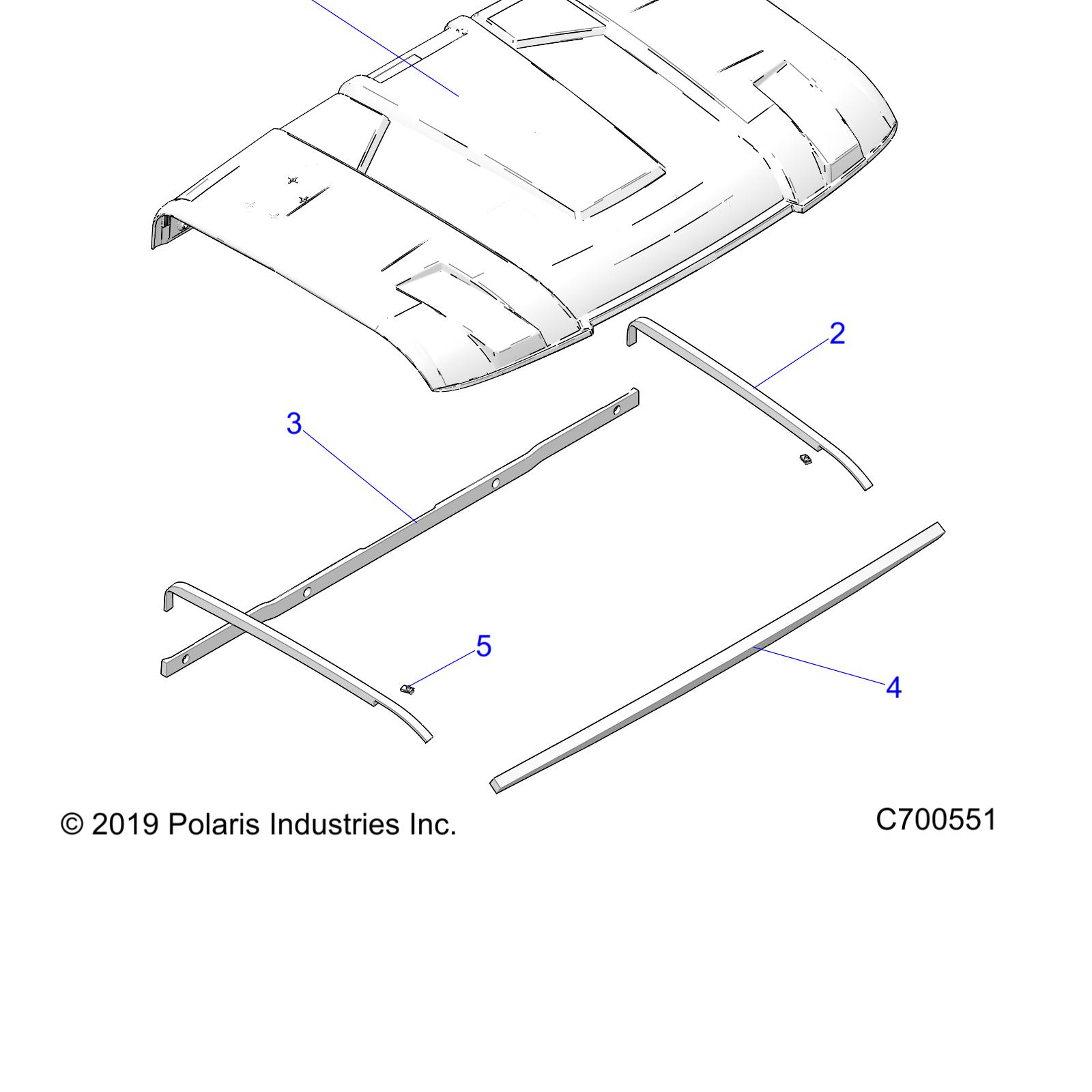 BODY, ROOF SPORT - R19RRE99A/B (C700551)