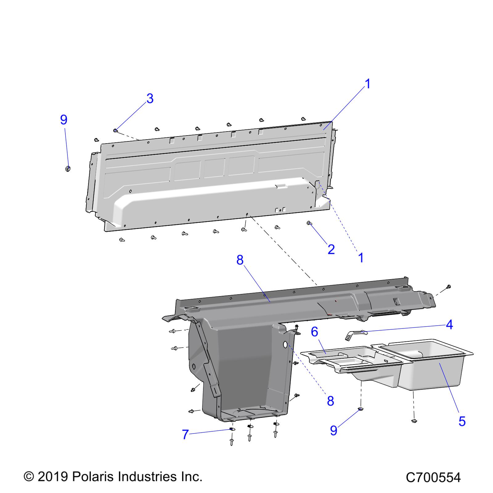 BODY, REAR CLOSEOFF, AND FENDERS - R19RRE99A/B (C700554)