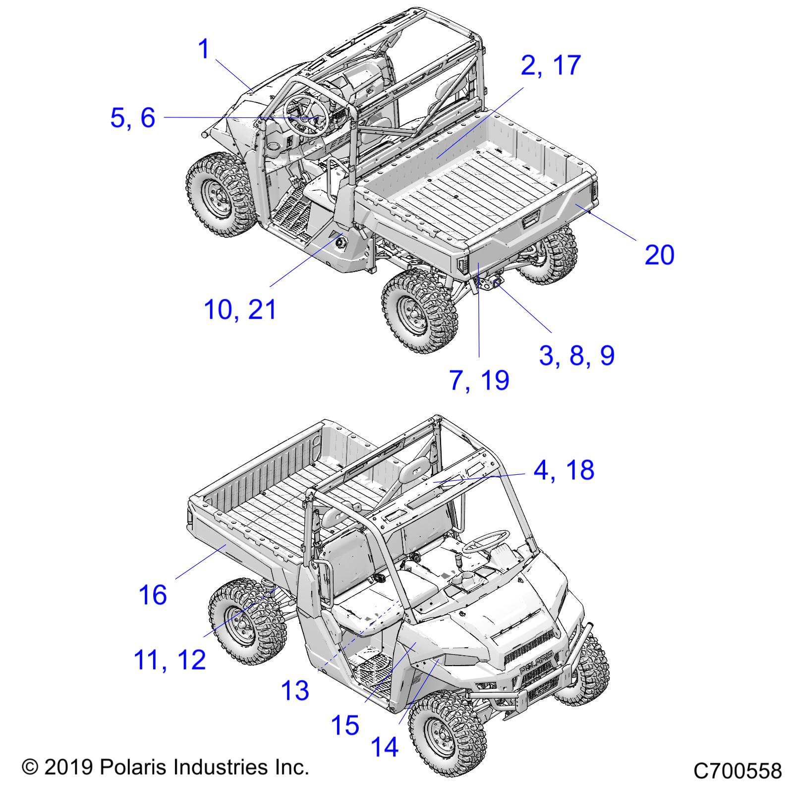 BODY, DECALS - D20BBPD4B4/APD4B4 (C700558)