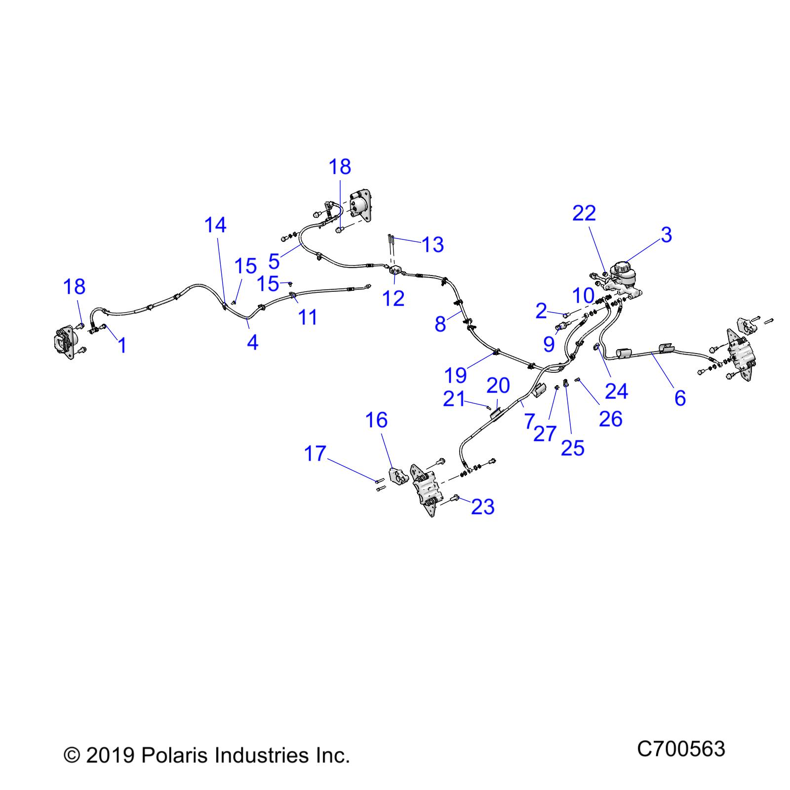 BRAKES, BRAKE LINES AND MASTER CYLINDER - R19RRE99A/B (C700473)