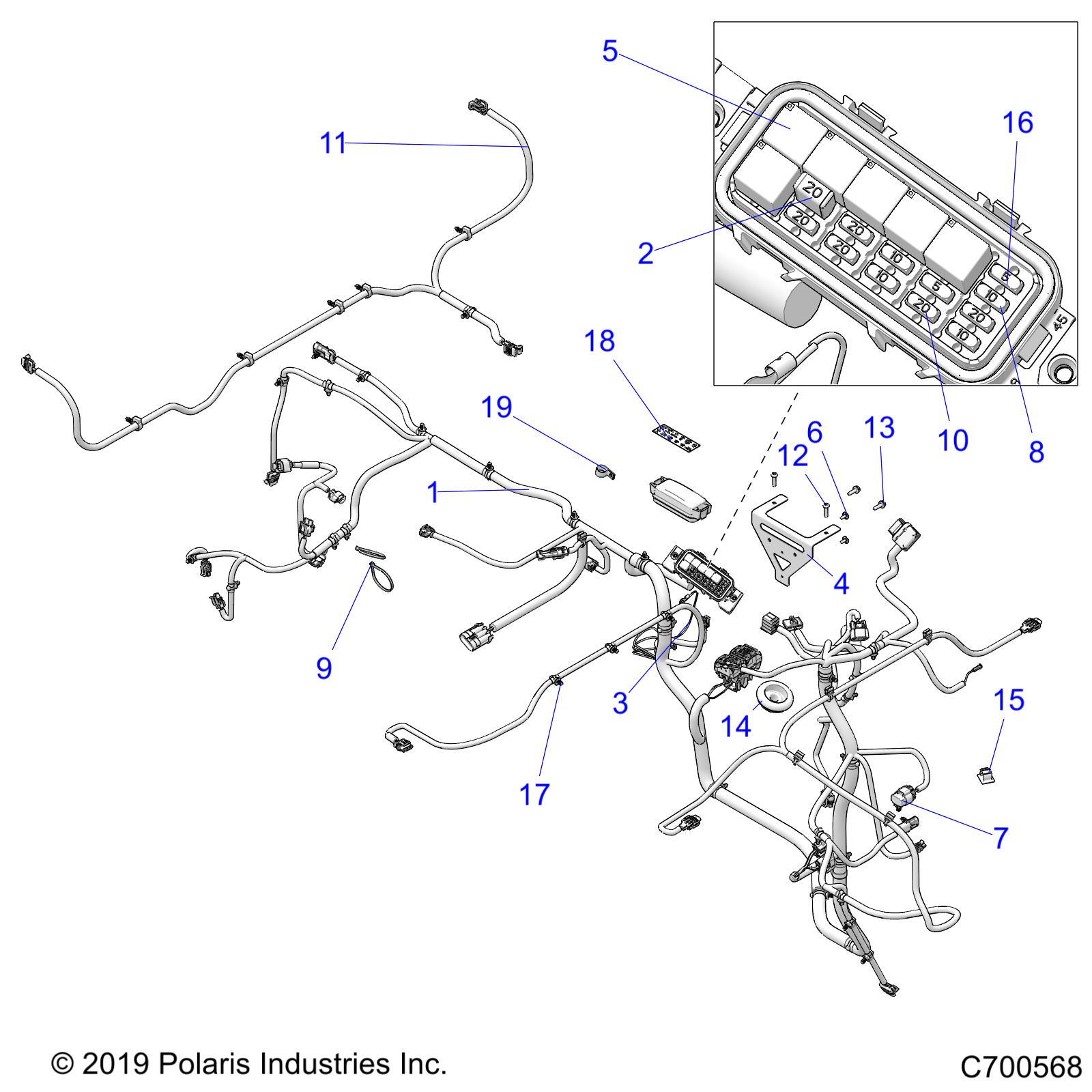 ELECTRICAL, WIRE HARNESSES - R20MAA57L7 (700568)