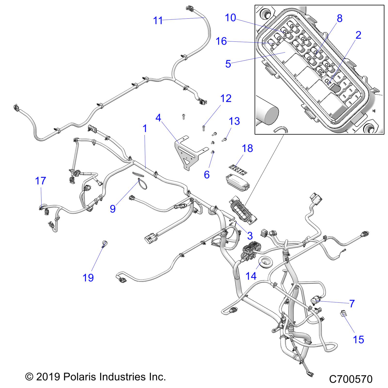 ELECTRICAL, WIRE HARNESSES - R21MAA50J7 (C700570)