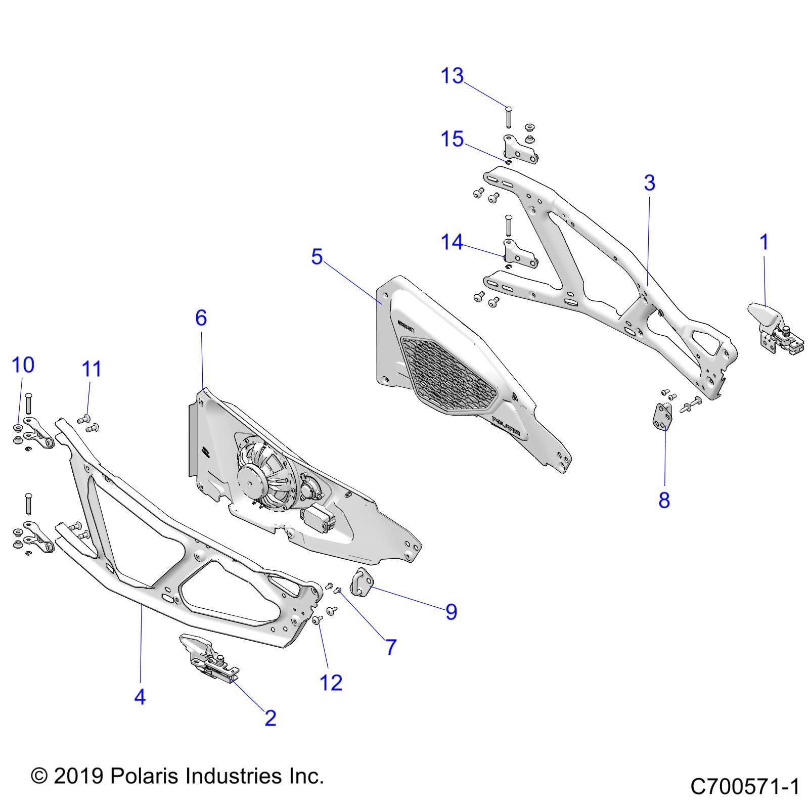 BODY, DOORS, FRONT - Z19VFK99LE (C700571-1)