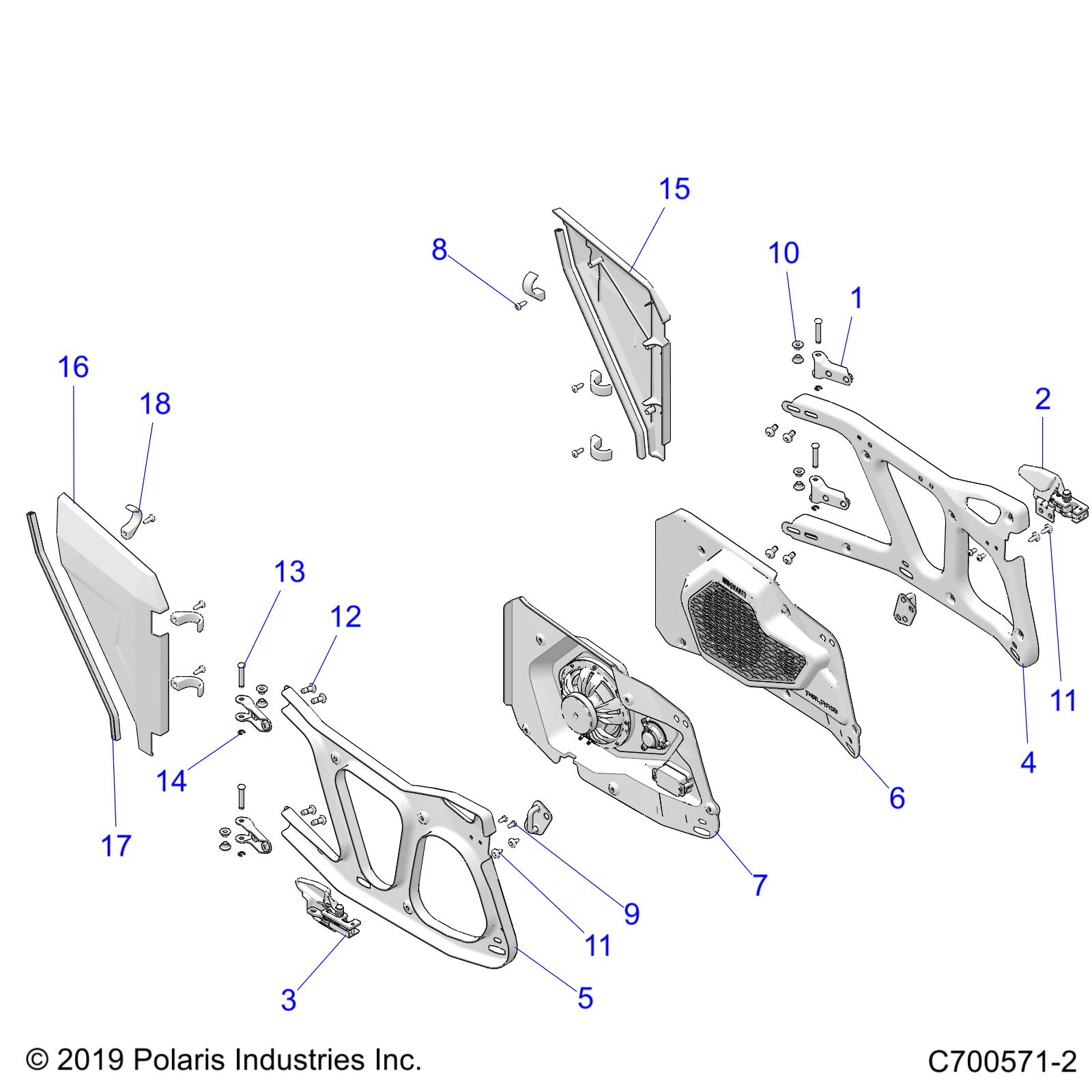 BODY, DOORS, REAR - Z19VFK99LE (C700571-2)