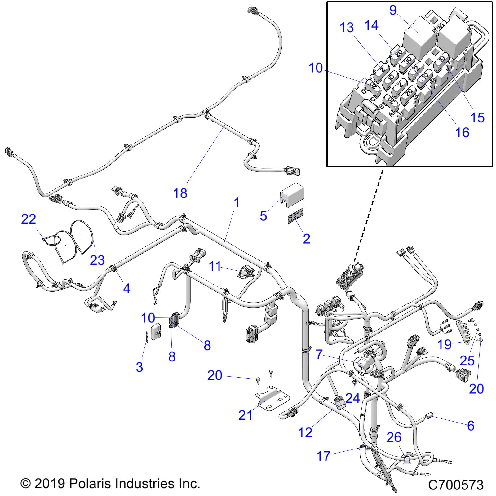 ELECTRICAL, WIRE HARNESSES - R20MAAE4G8/G9 (C700573)