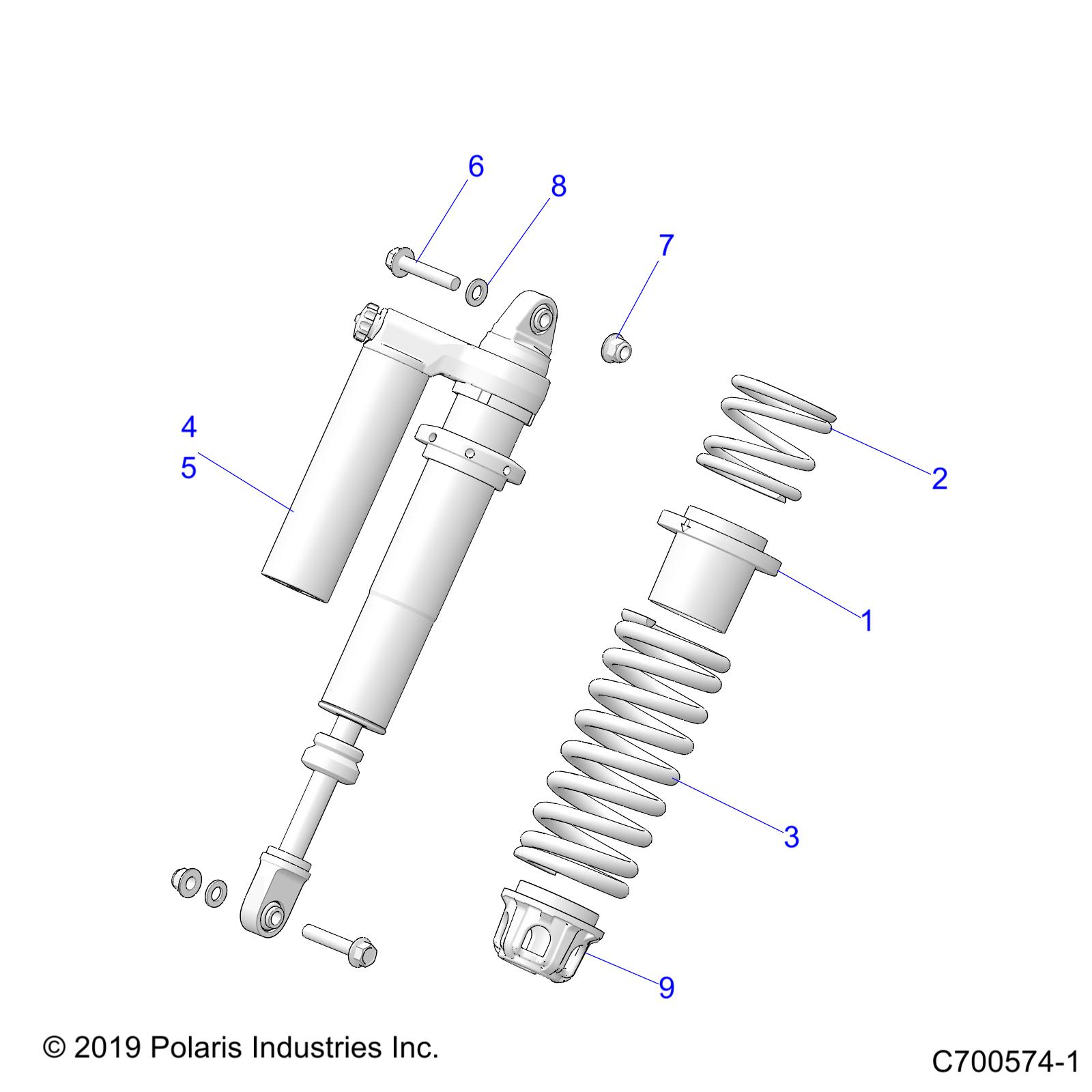 SUSPENSION, FRONT SHOCK MOUNTING - Z19VPE92AM/BM (C700163-3)