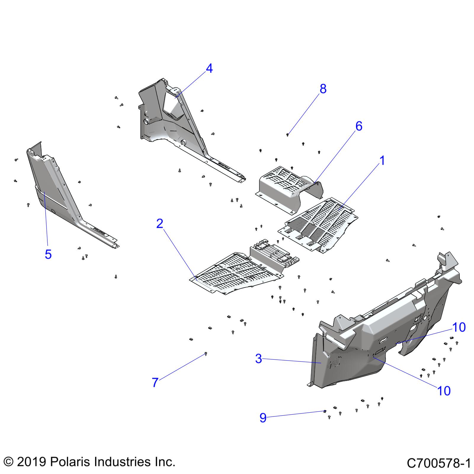 BODY, FLOOR AND ROCKER - R22TAE99FA/SFA/SCA/SCK (C700578-1)