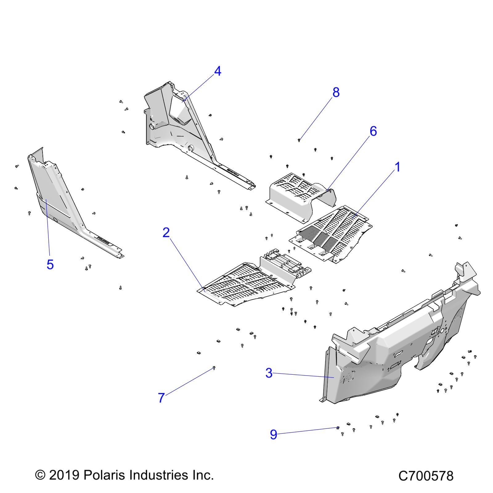 BODY, FLOOR AND ROCKER - R23TAA99A1/B1/TAE99A1/A9/B1/B9 (C700578)