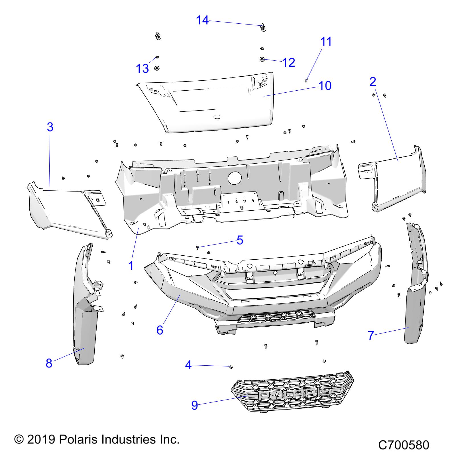 BODY, HOOD AND FRONT FACIA - R21T6U99AP/AG/BP/BG (C700580)