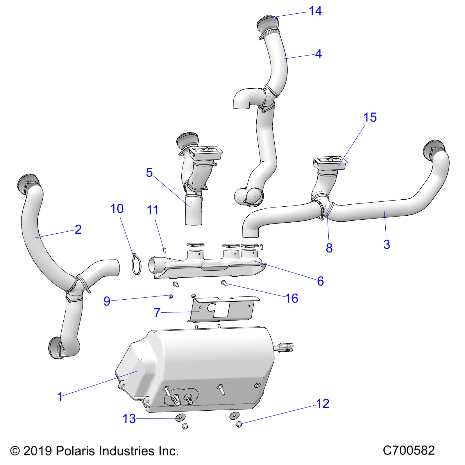 BODY, HEATER DUCTING - D22P2F99A4/G99A4 (C700582)