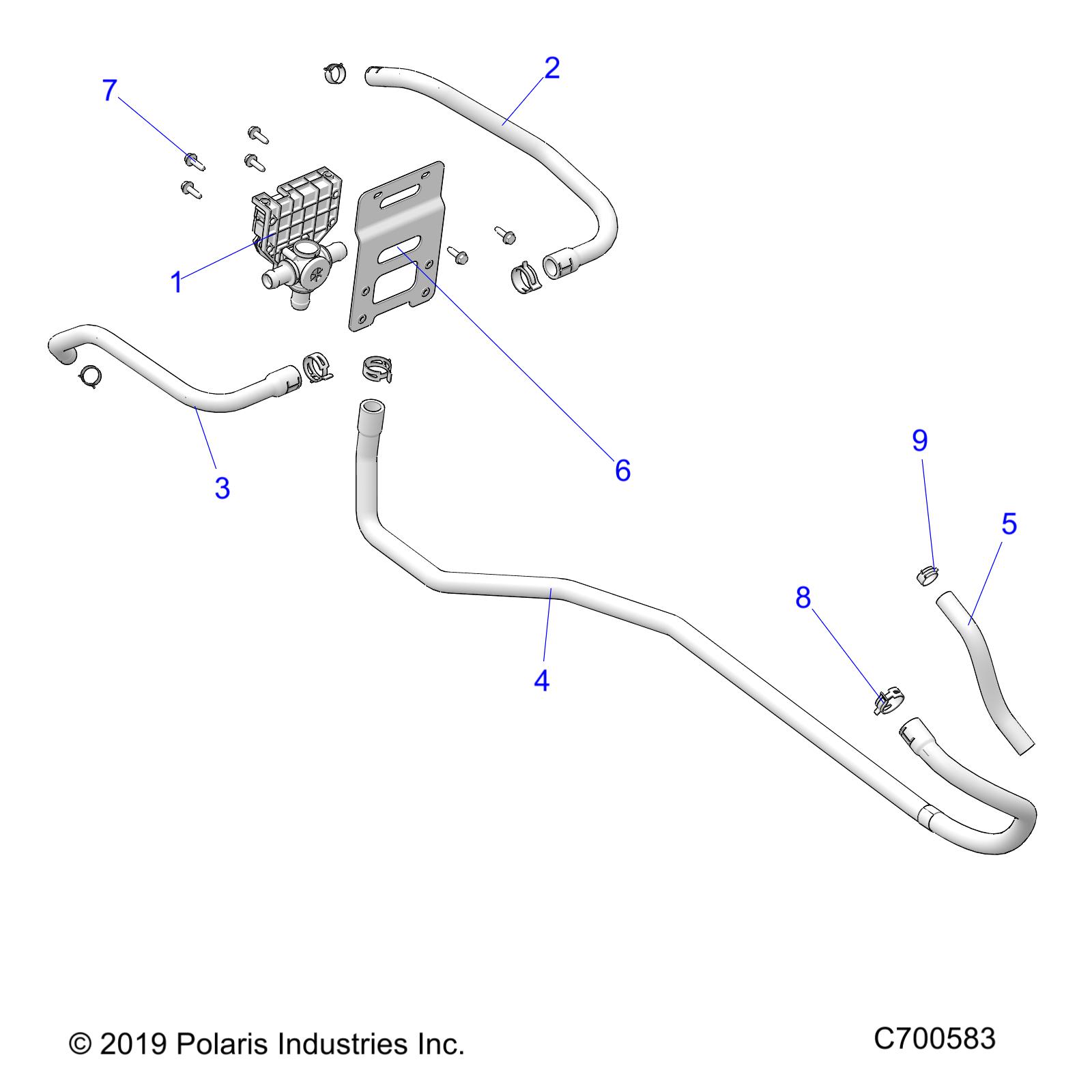 BODY, HEATER ROUTINGS - R24TAS99CK (C700583)