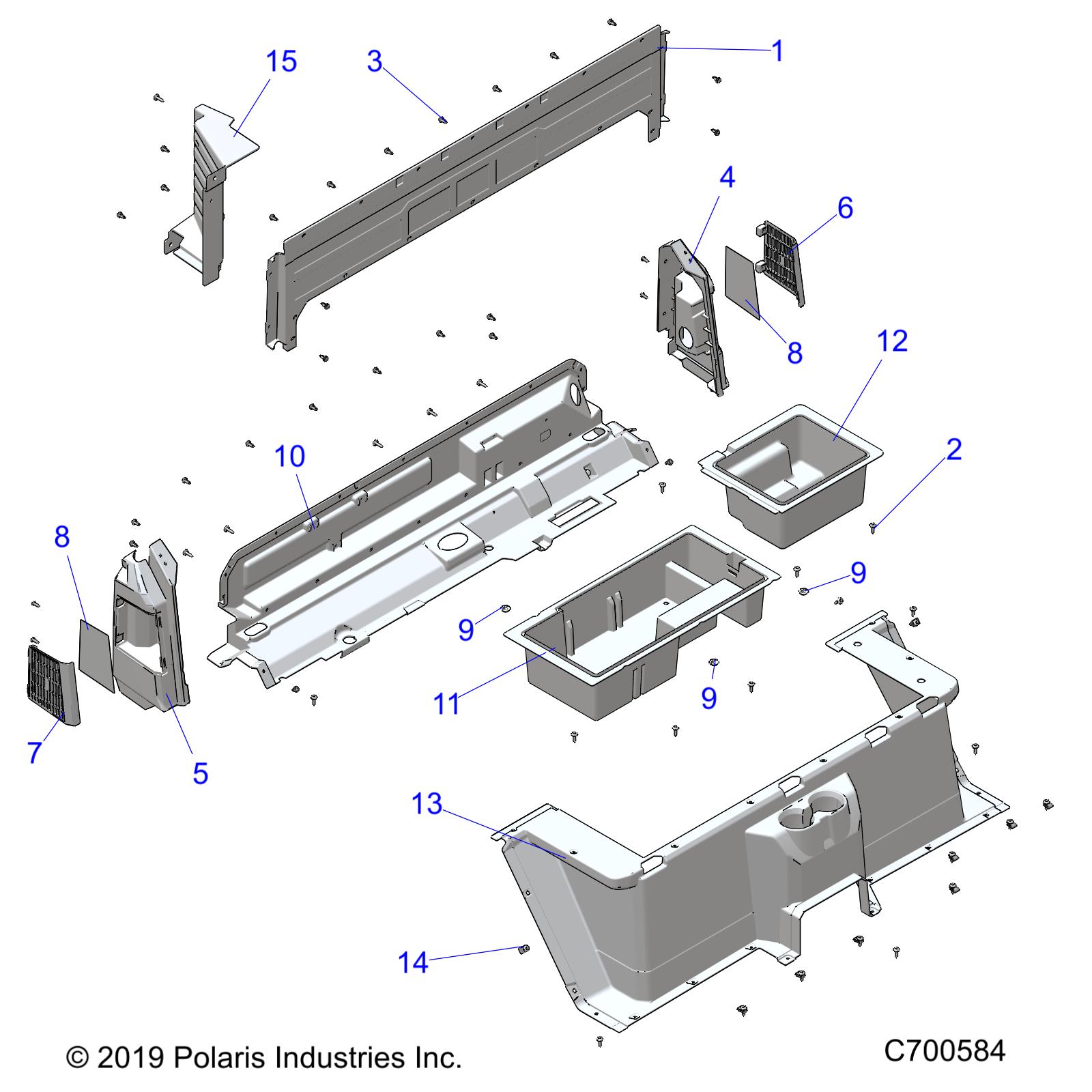 BODY, REAR CLOSEOFF, AND FENDERS - R21TAU99AP/AG/BP/BG (C700584)