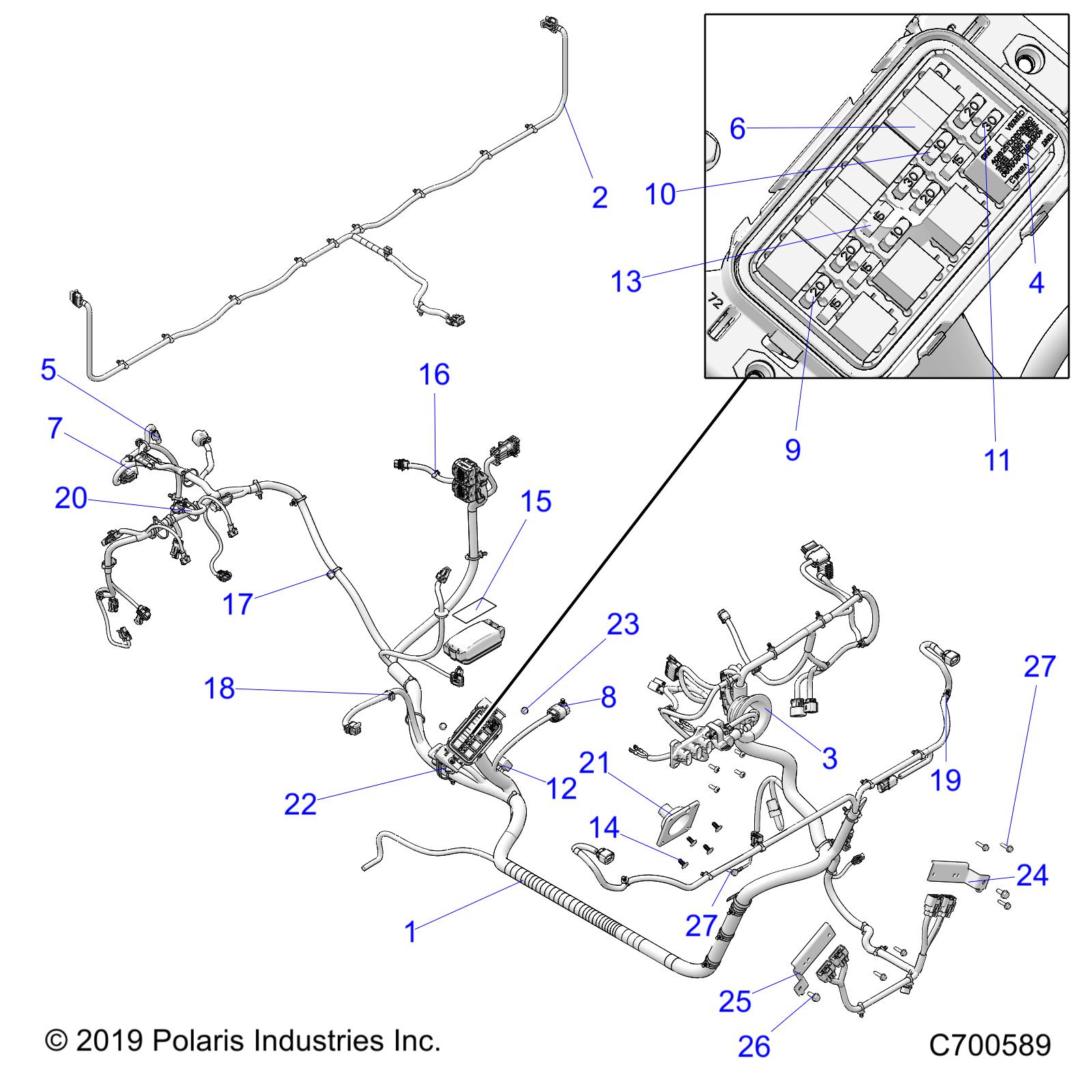 ELECTRICAL, WIRE HARNESS - R20TAU99AS/AM/AZ/BS/BM/BZ (C700589)