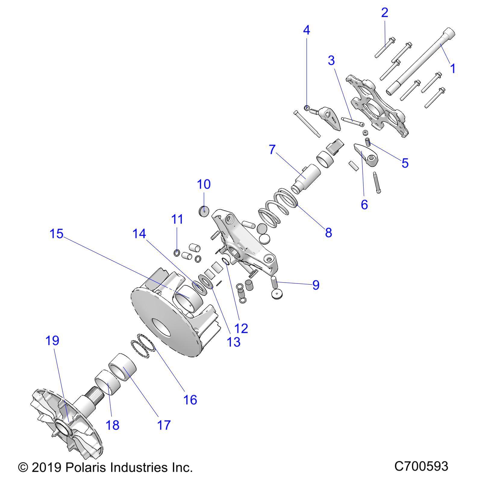 DRIVE TRAIN, CLUTCH, PRIMARY - R20T6U99AM/AS/BM/BS (C700593)