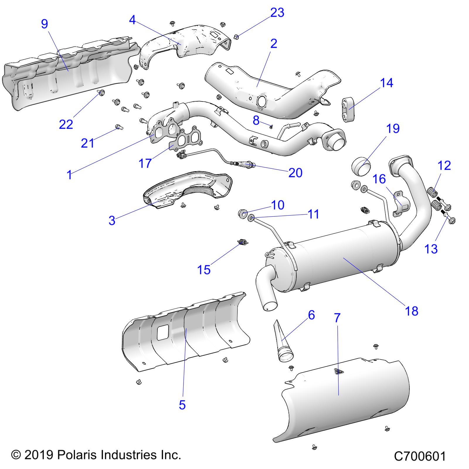 ENGINE, EXHAUST SYSTEM - R21T6A99A1/B1 (C700601)