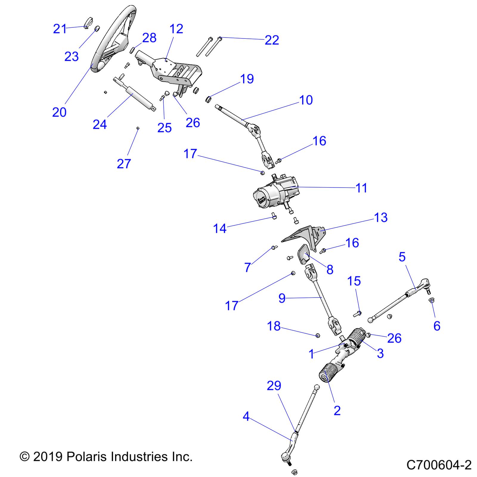 STEERING, STEERING ASM. EPS - R20T6E99A9/AM/AS/B9/BM/BS (C700604-2)