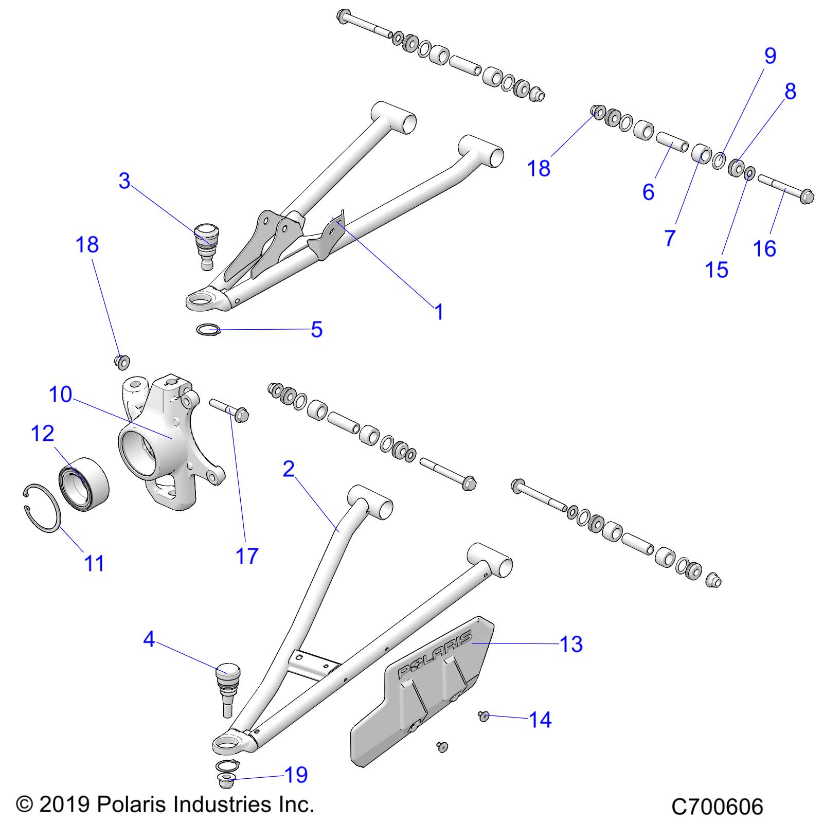 SUSPENSION, FRONT - R20TAU99AS/AM/AZ/BS/BM/BZ (C700606)