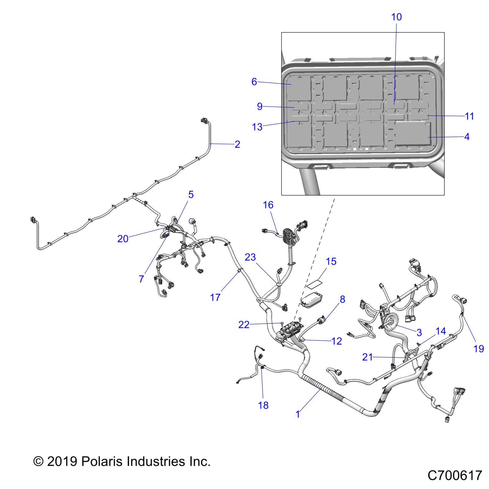 ELECTRICAL, WIRE HARNESS - R20TAA99A1/A7/B1/B7/E99A1/A7/A9/AM/AS/AZ/B1/B7/B9/BM/BS/BZ (C700617)