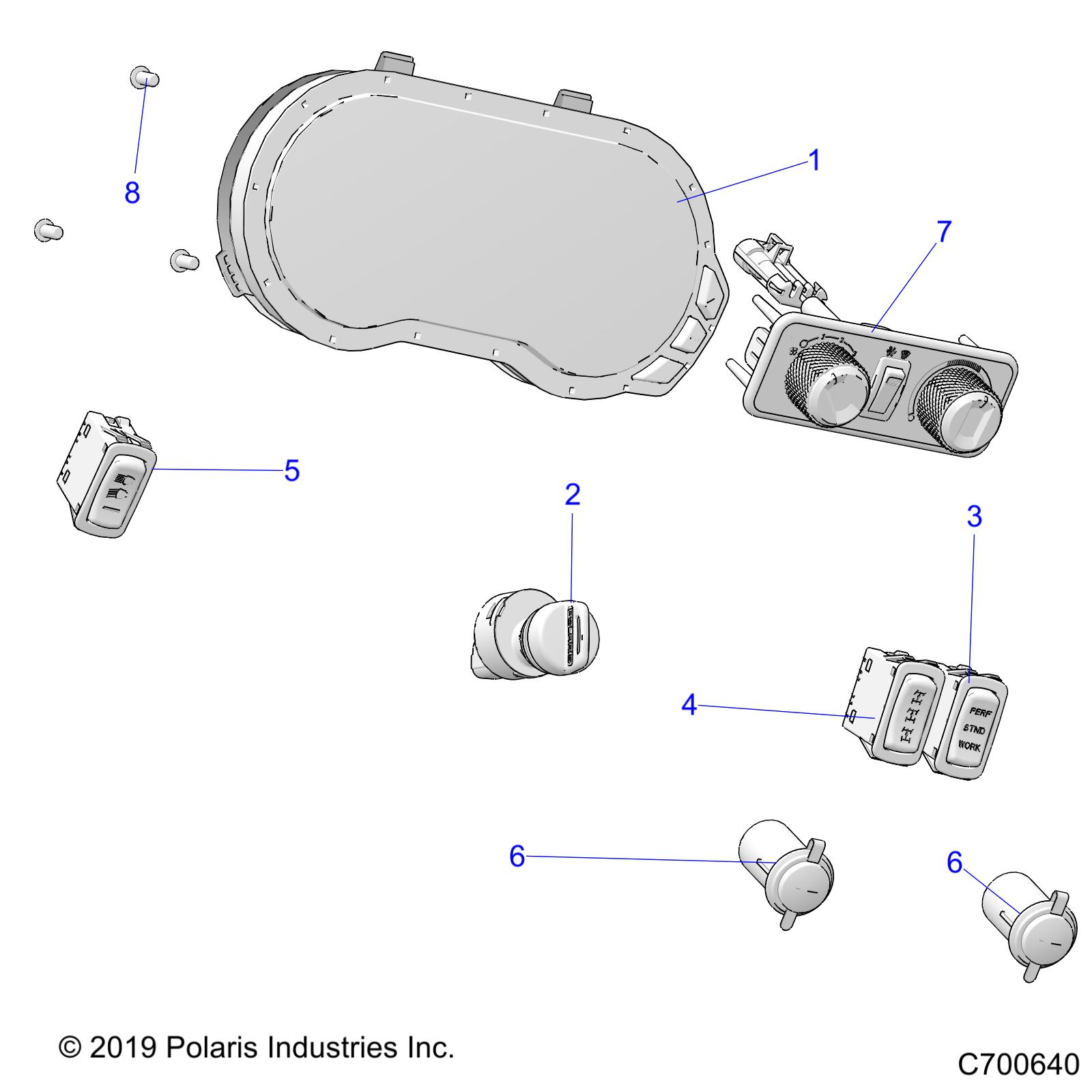 ELECTRICAL, DASH INSTUMENTS - R20RRX99A9/AA/AF/AP/AX/B9/BA/BF/BP/BX (C700640)