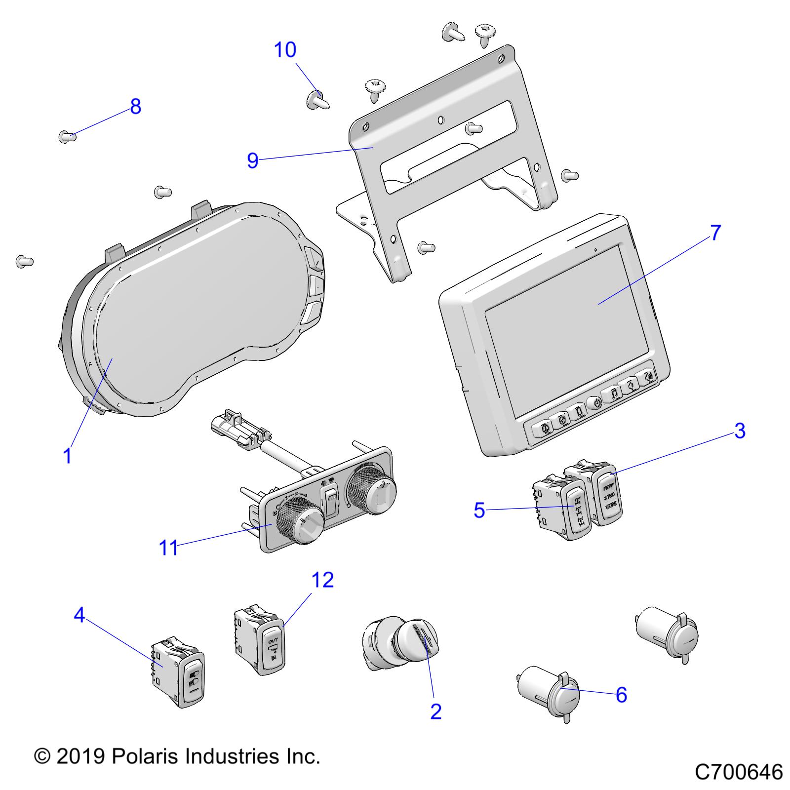 ELECTRICAL, DASH INSTUMENTS - R20RSW99AA/AP/AX/A9/BA/BP/BX/B9 (C700646)