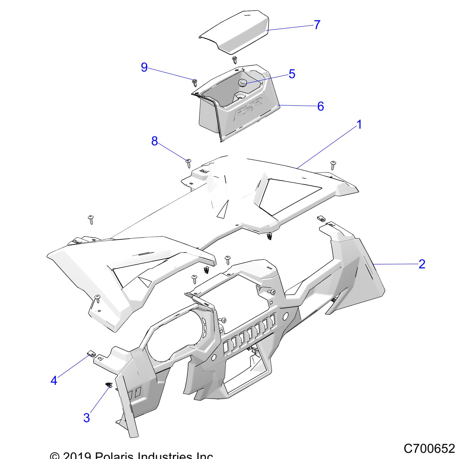 BODY, DASH - Z21N4E92AX/AG/BG/BX (C700652)