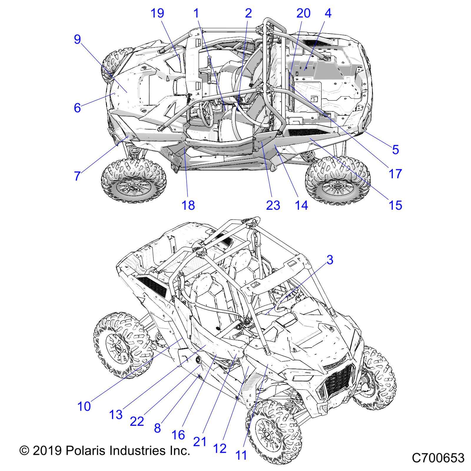 BODY, DECALS - Z20NAE92AL/AR/BL/BR/F92AL/AR (C700653)