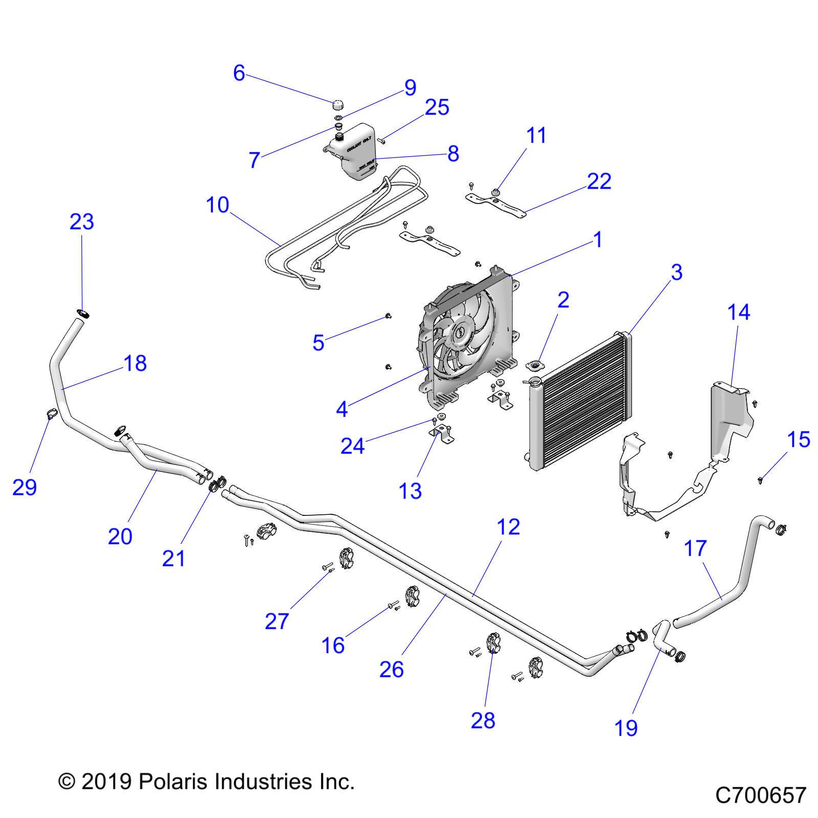 ENGINE, COOLING SYSTEM - R20RSF99AV/BV (C700657)