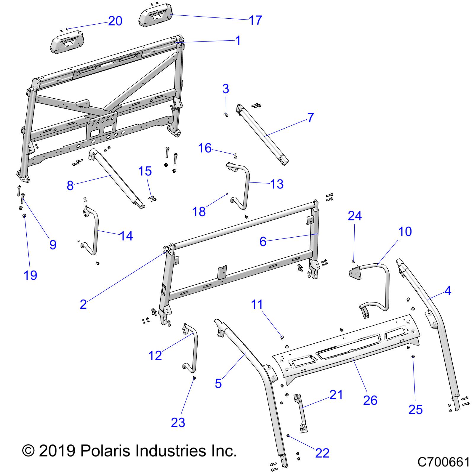 CHASSIS, CAB FRAME - R21RSY99A9/AC/AP/AW/B9/BC/BP/BW (C700661)